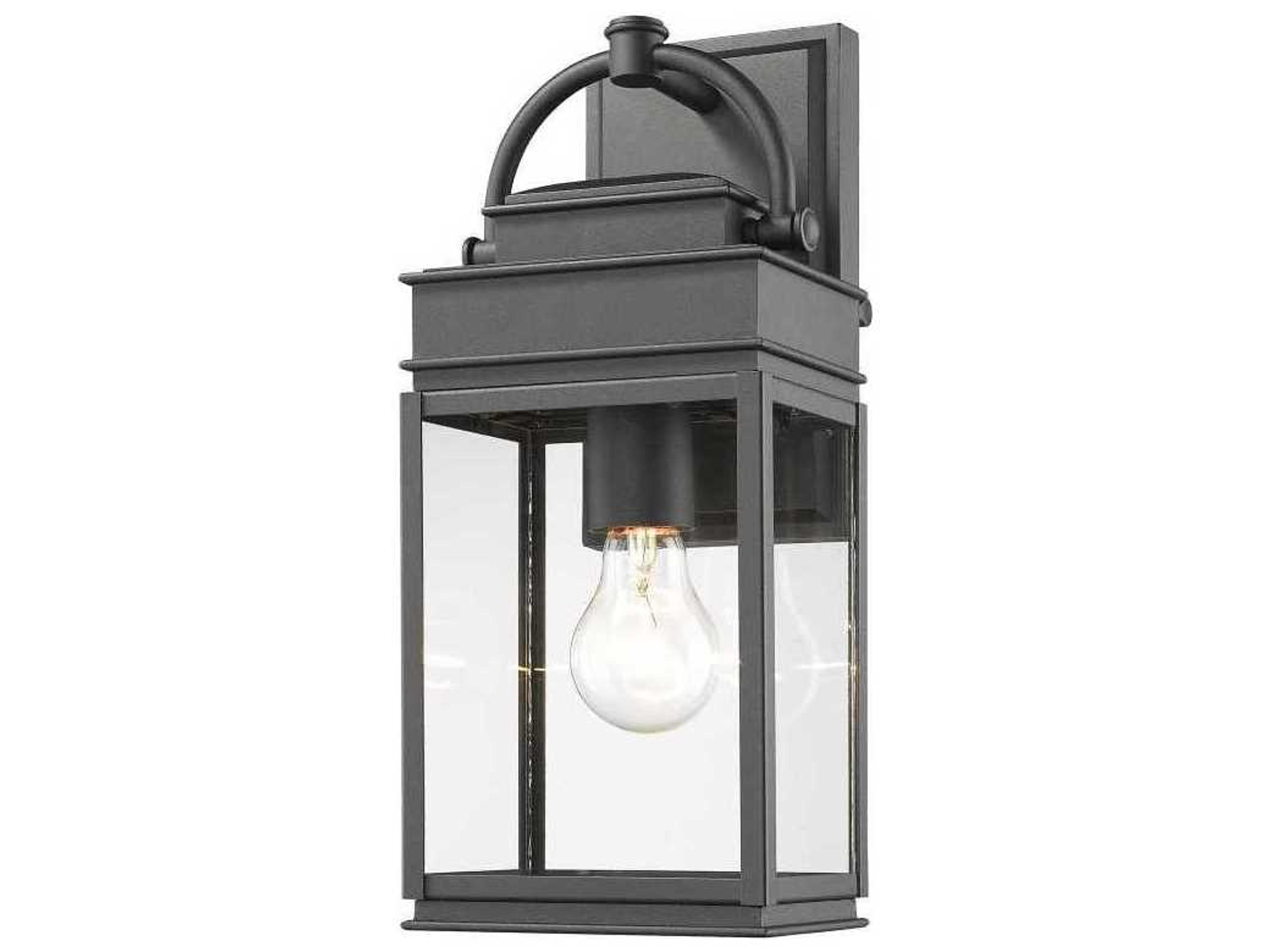 Fulton Outdoor Wall Light Black