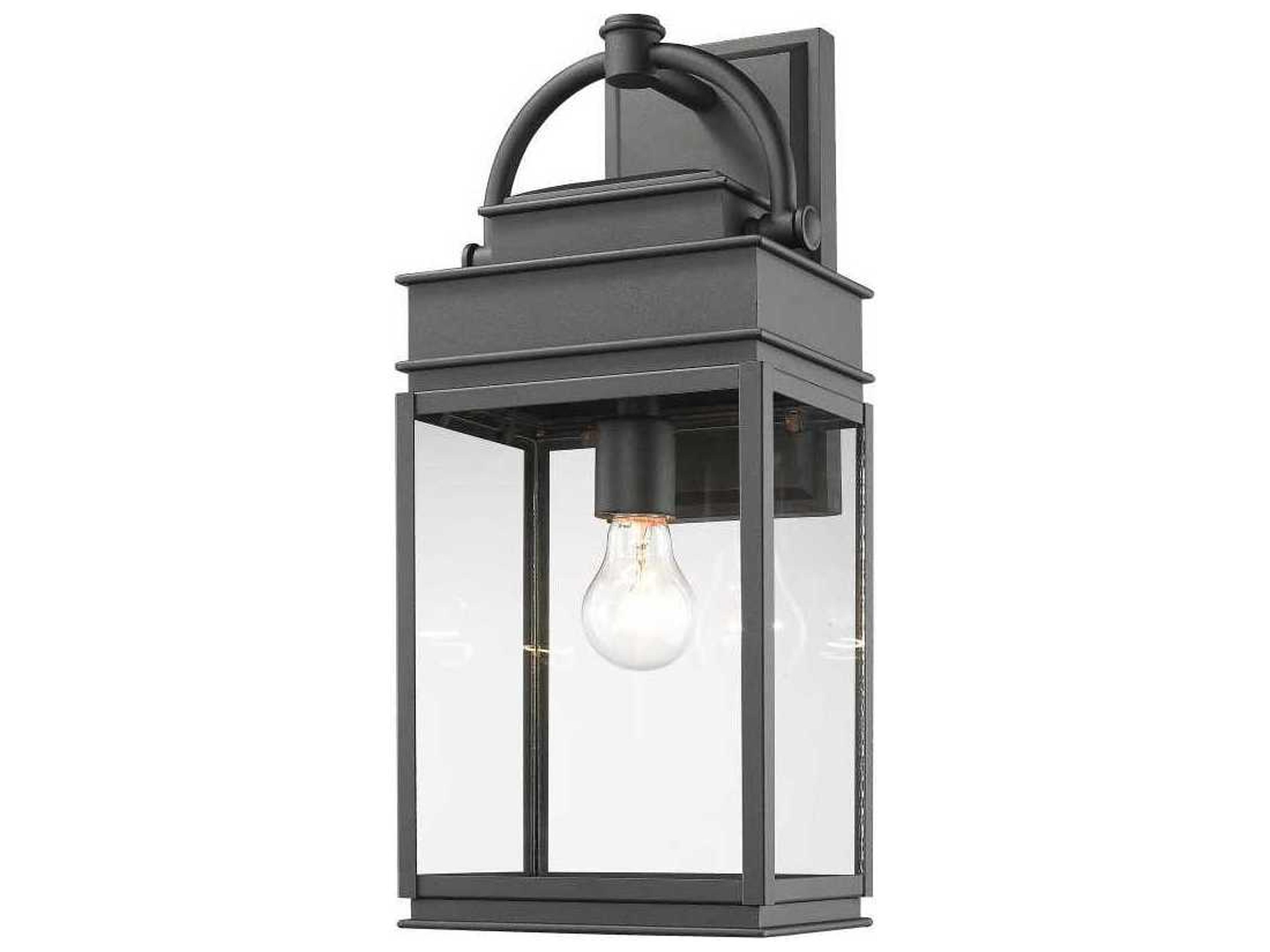 Fulton Outdoor Wall Light Black Transitional