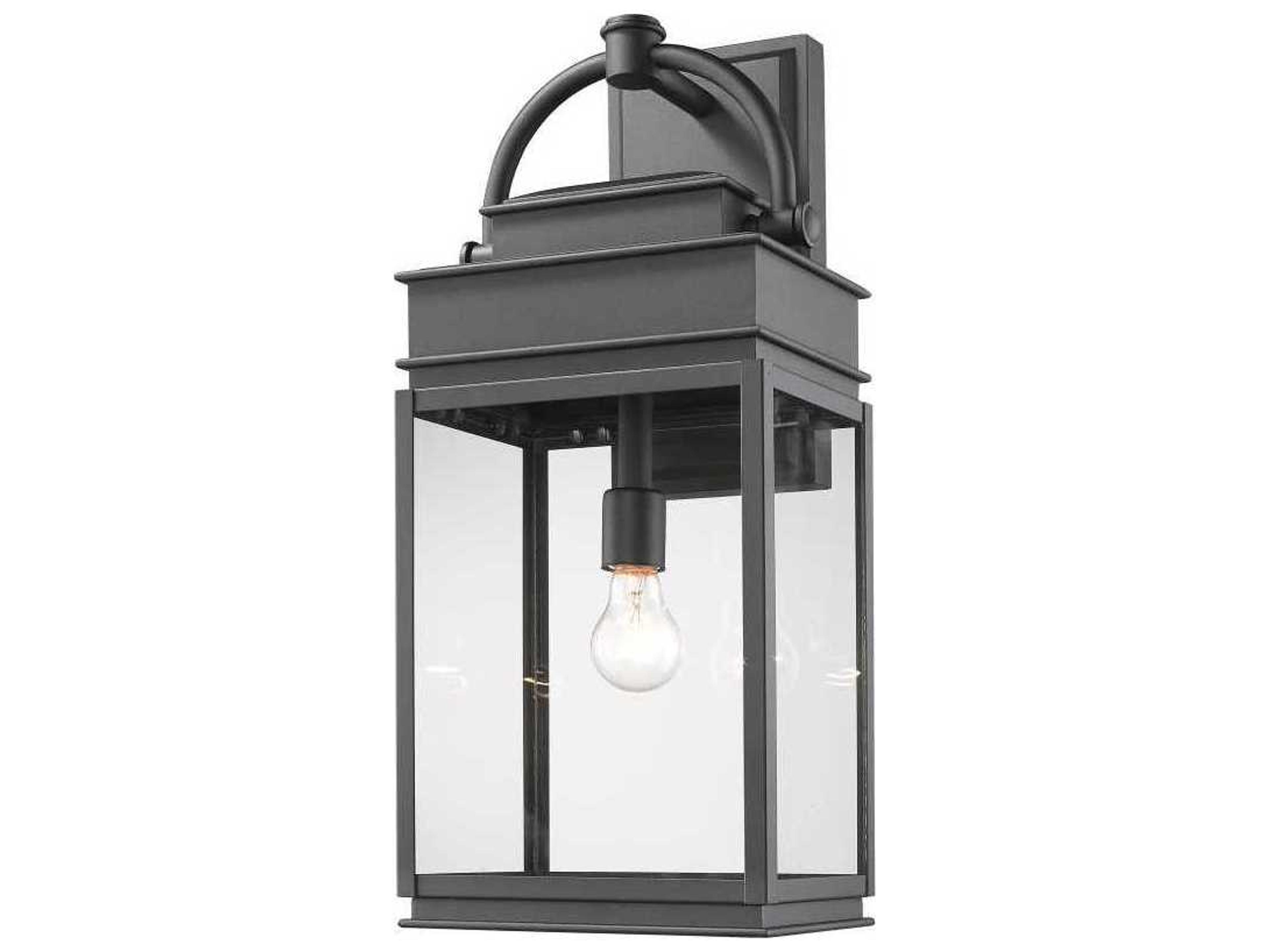 Fulton Outdoor Wall Light Black Transitional