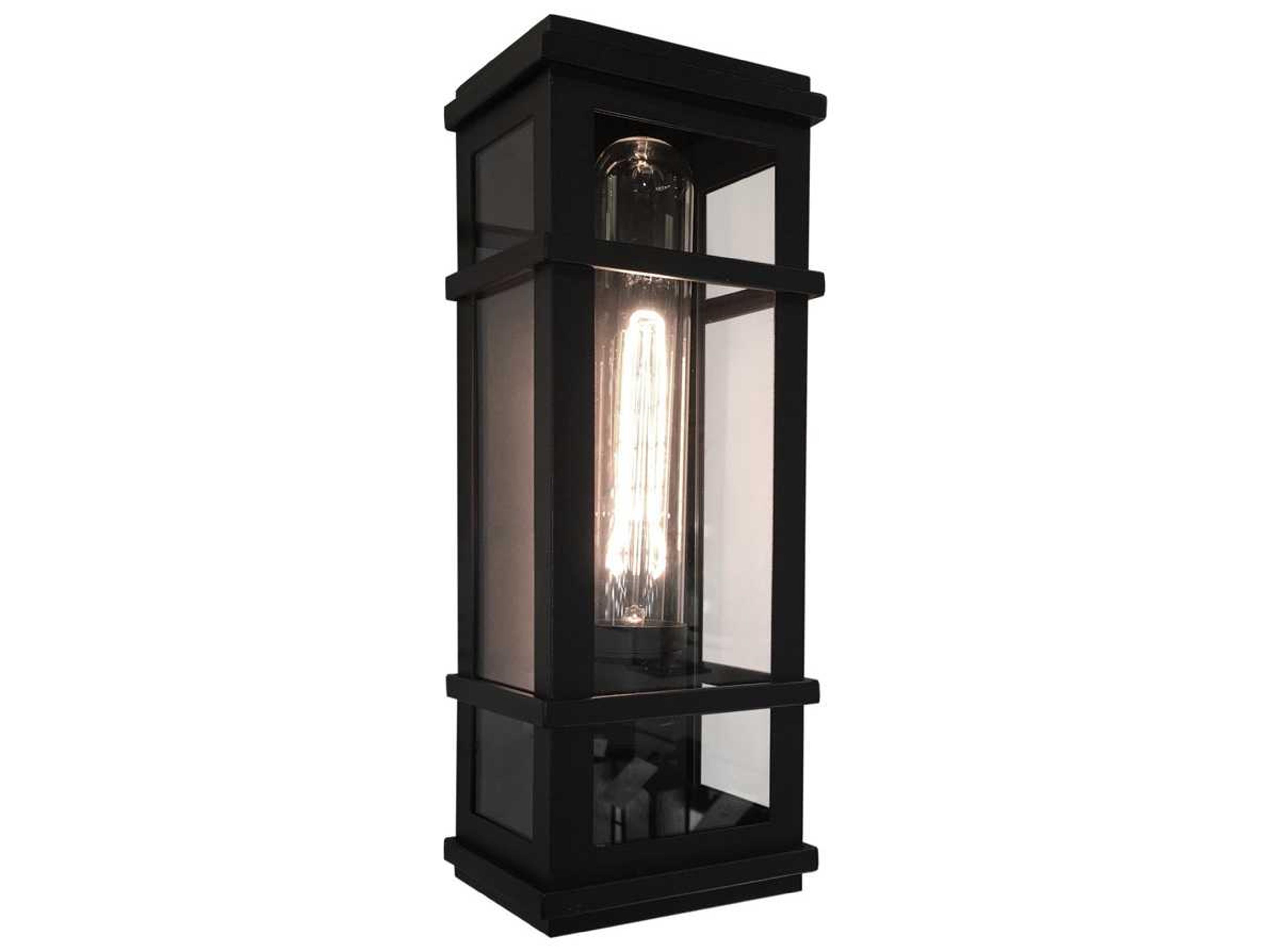 Granger Square Outdoor Wall Light Modern Black
