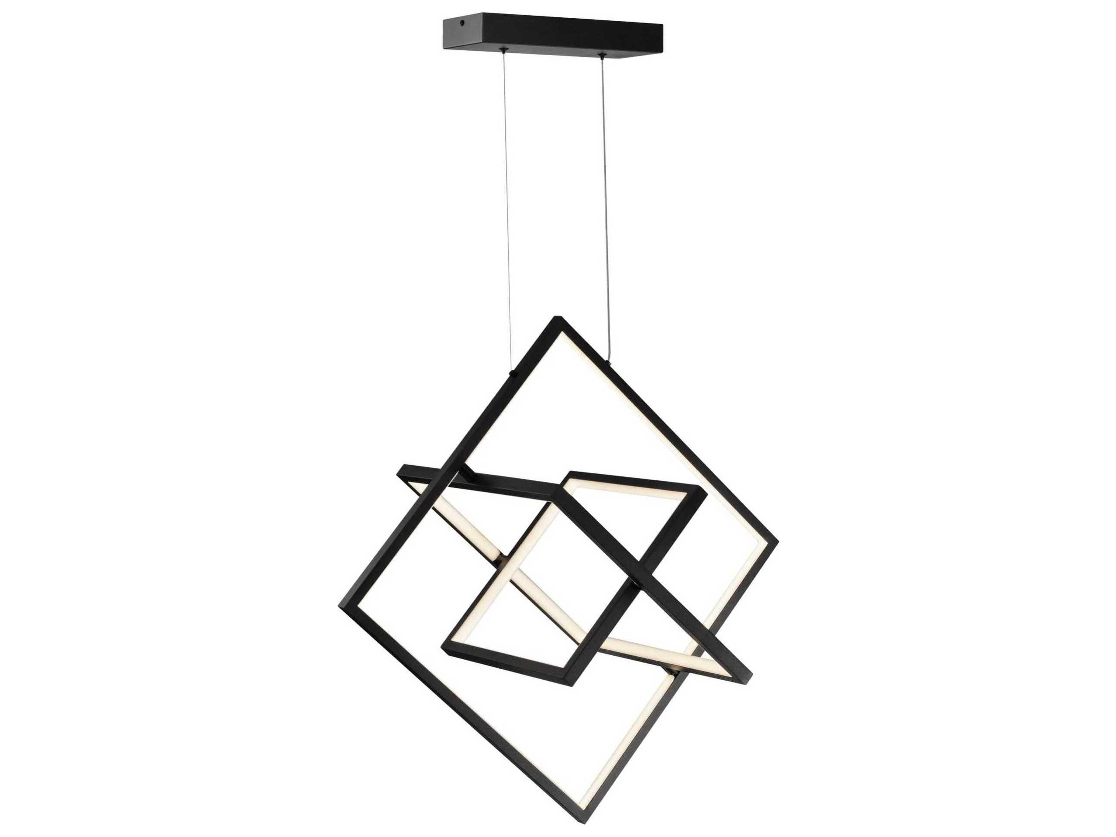 Graymar LED Pendant Light Black Modern Geometric