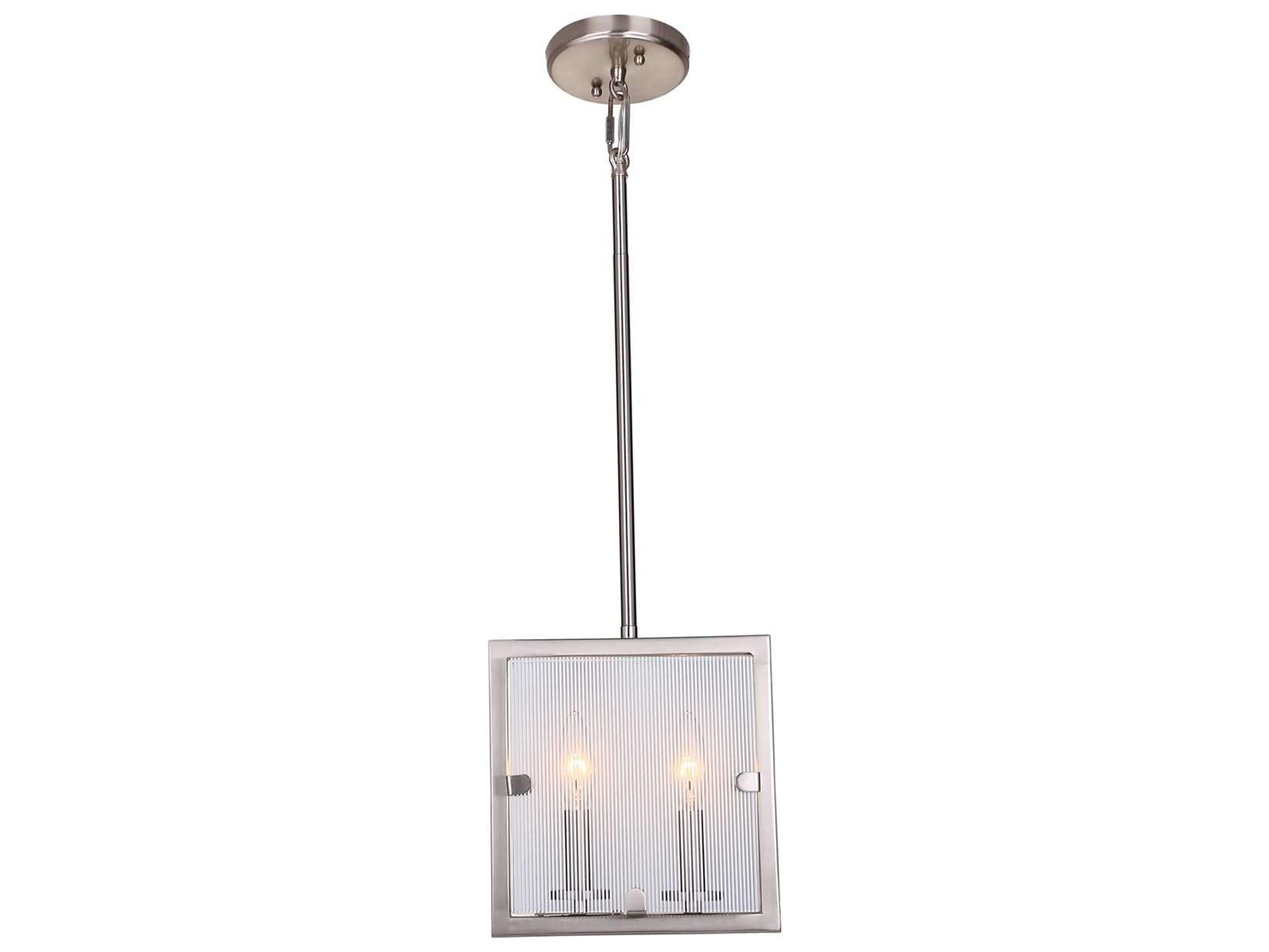 Harbor Point 2-Light Pendant in Satin Nickel