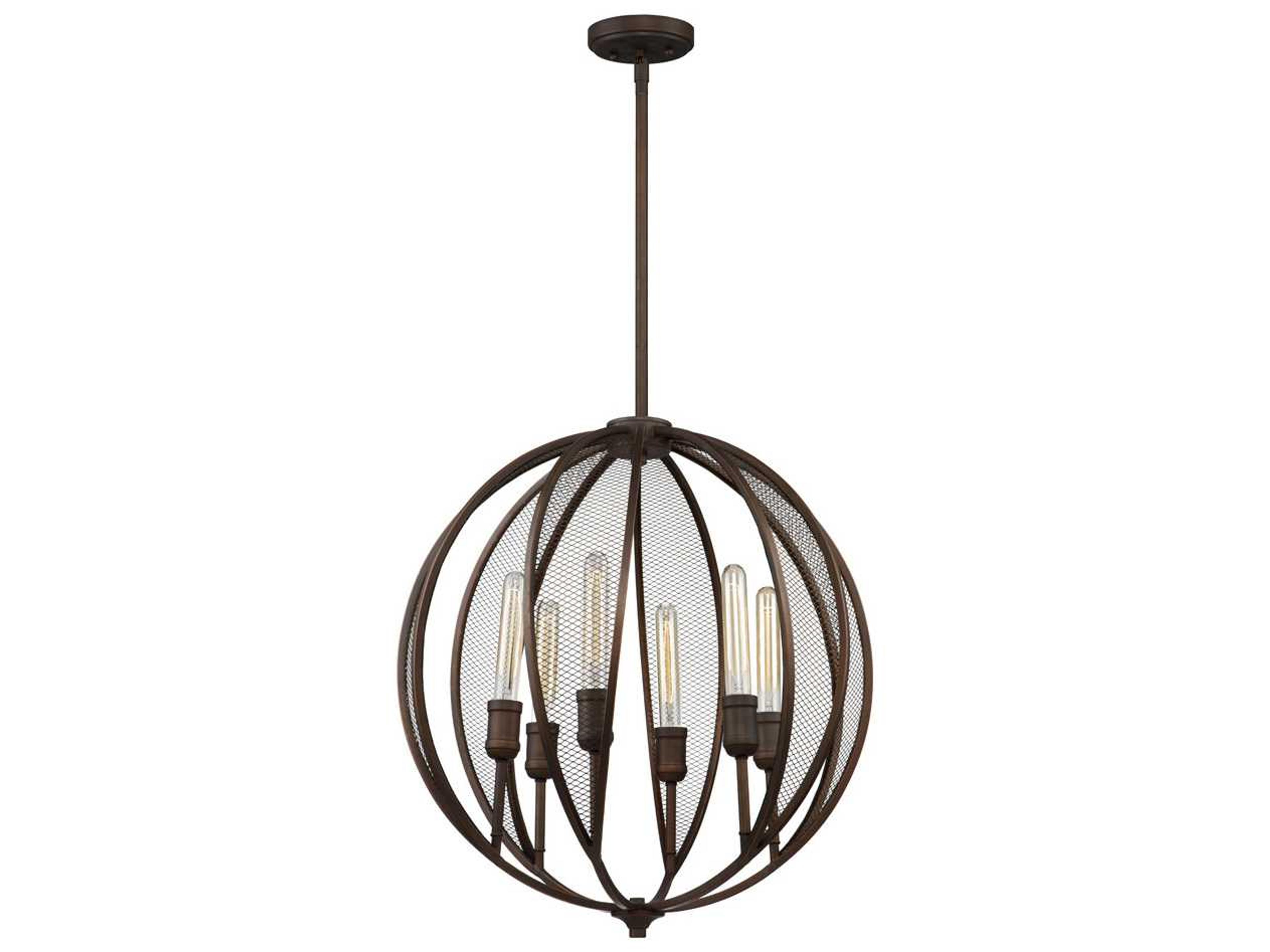 Linden Six Light Chandelier in Oil Rubbed Bronze