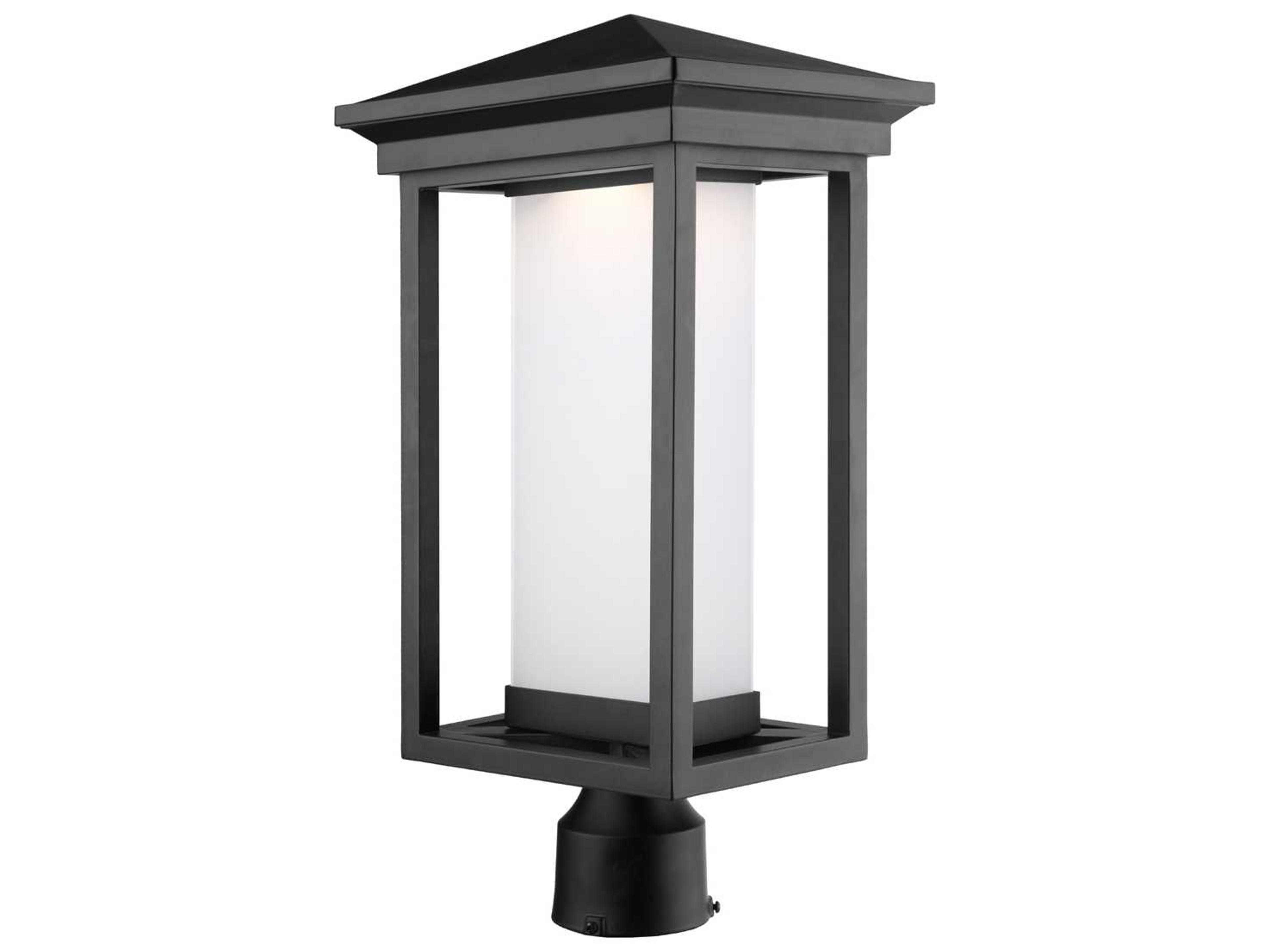 Overbrook Outdoor Post Light Modern Black LED