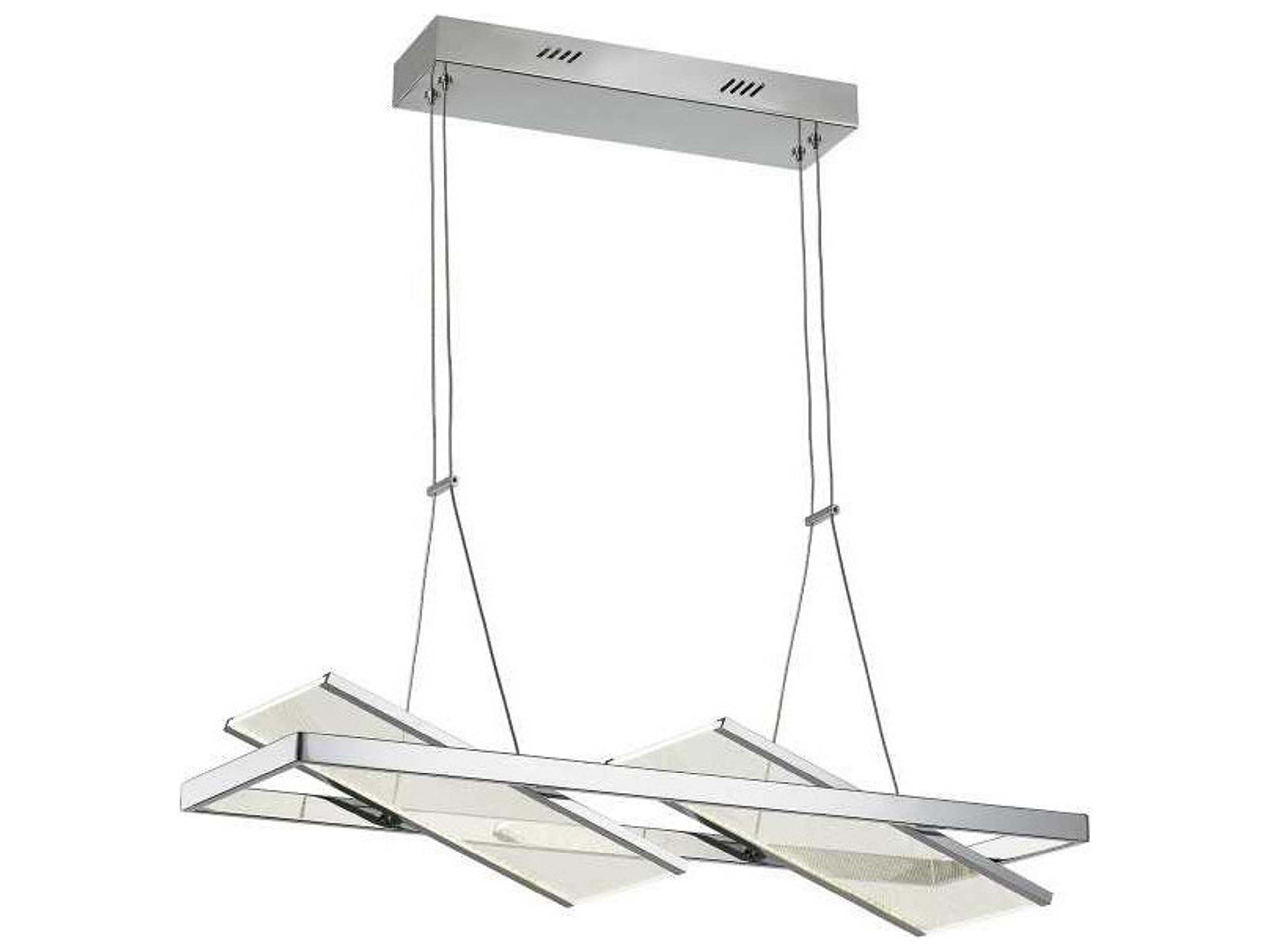 Palo Alto LED Island Pendant Modern Chrome