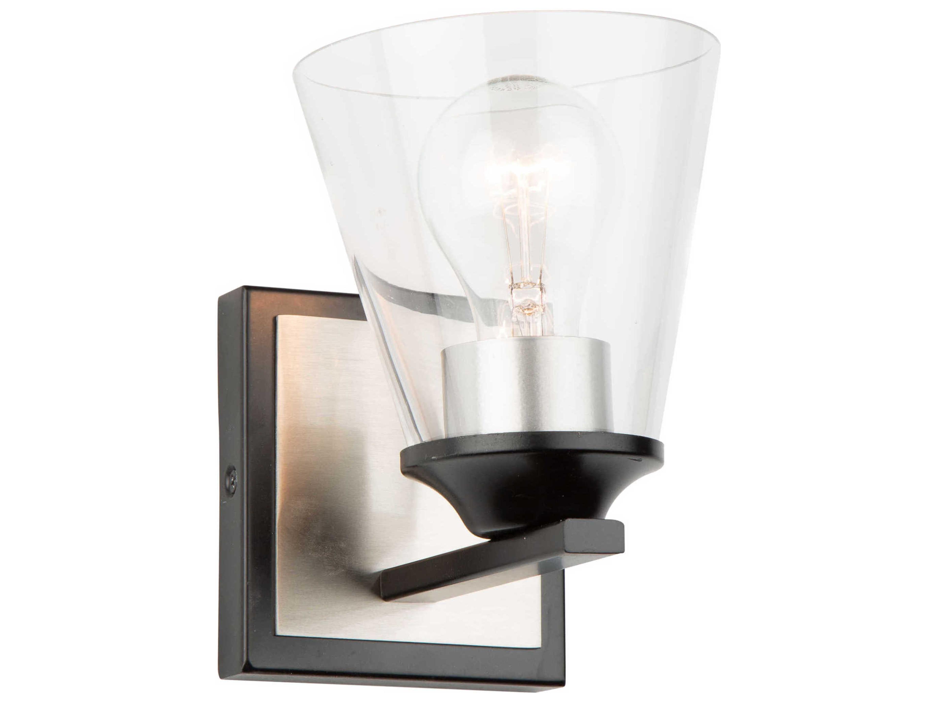 Artcraft Wheaton 1-Light Black Brushed Nickel LED Wall Sconce