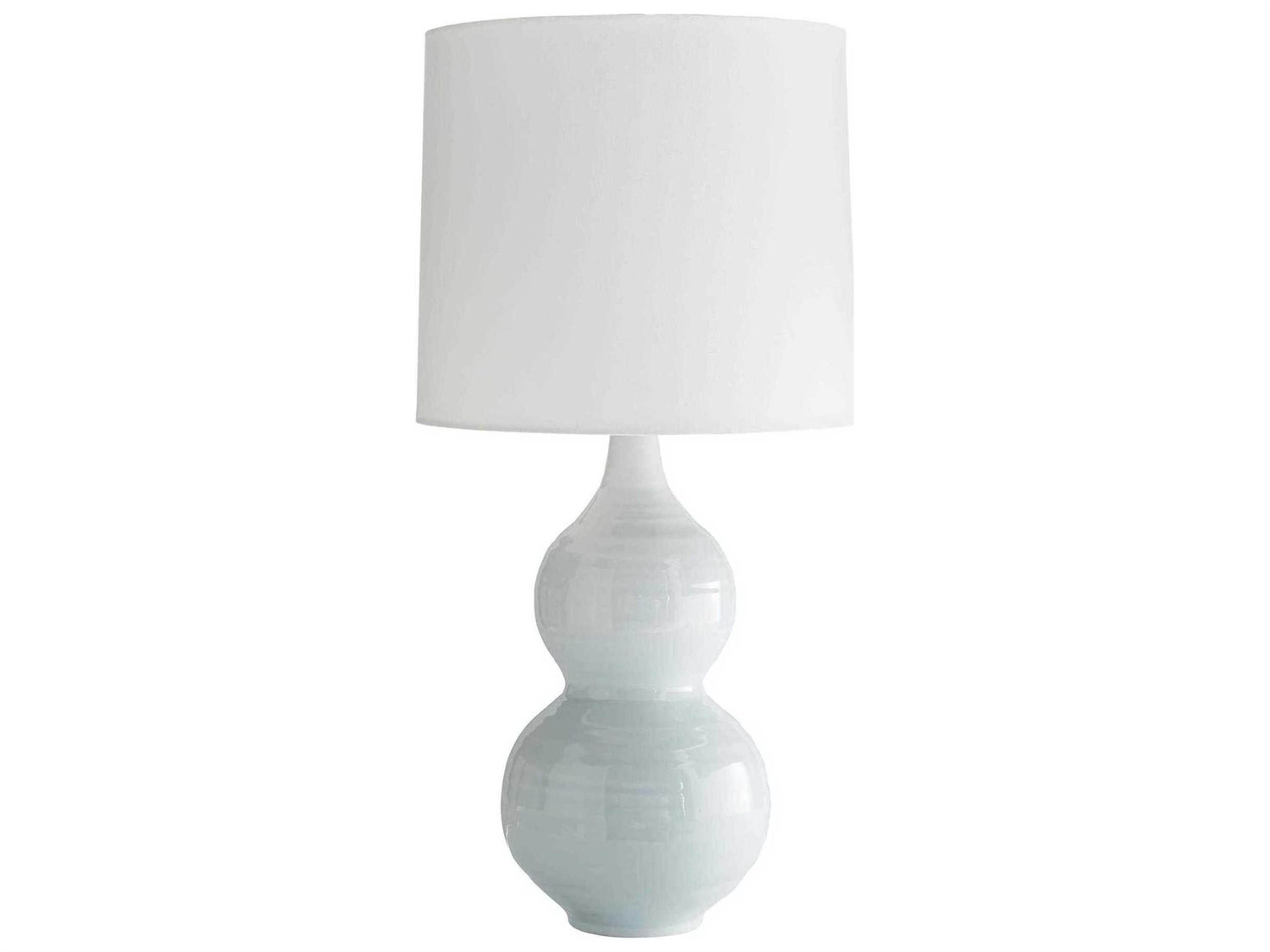 Lacey Table Lamp Ice Blue Ceramic