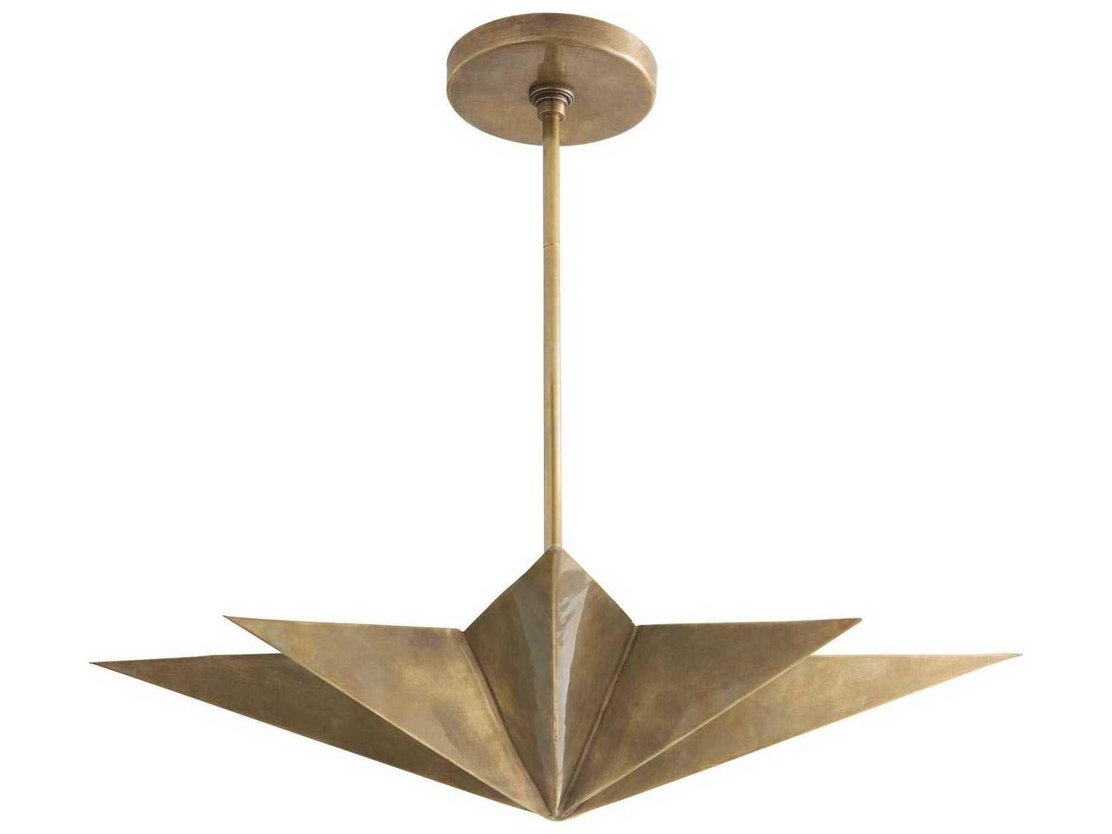 Rex Antique Brass Star Pendant
