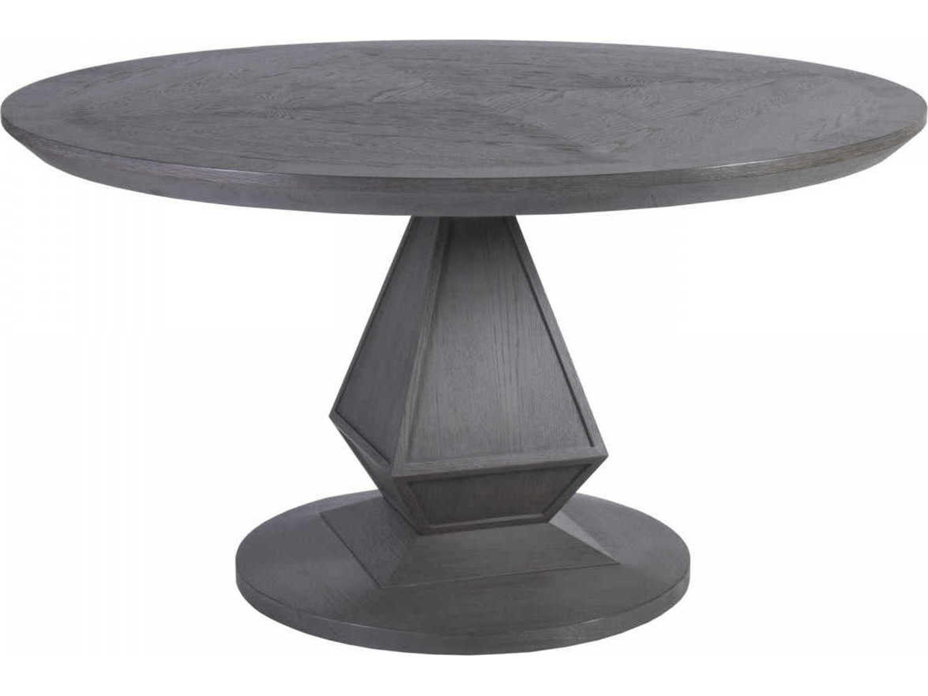 Appellation Round Wood Gray Dining Table