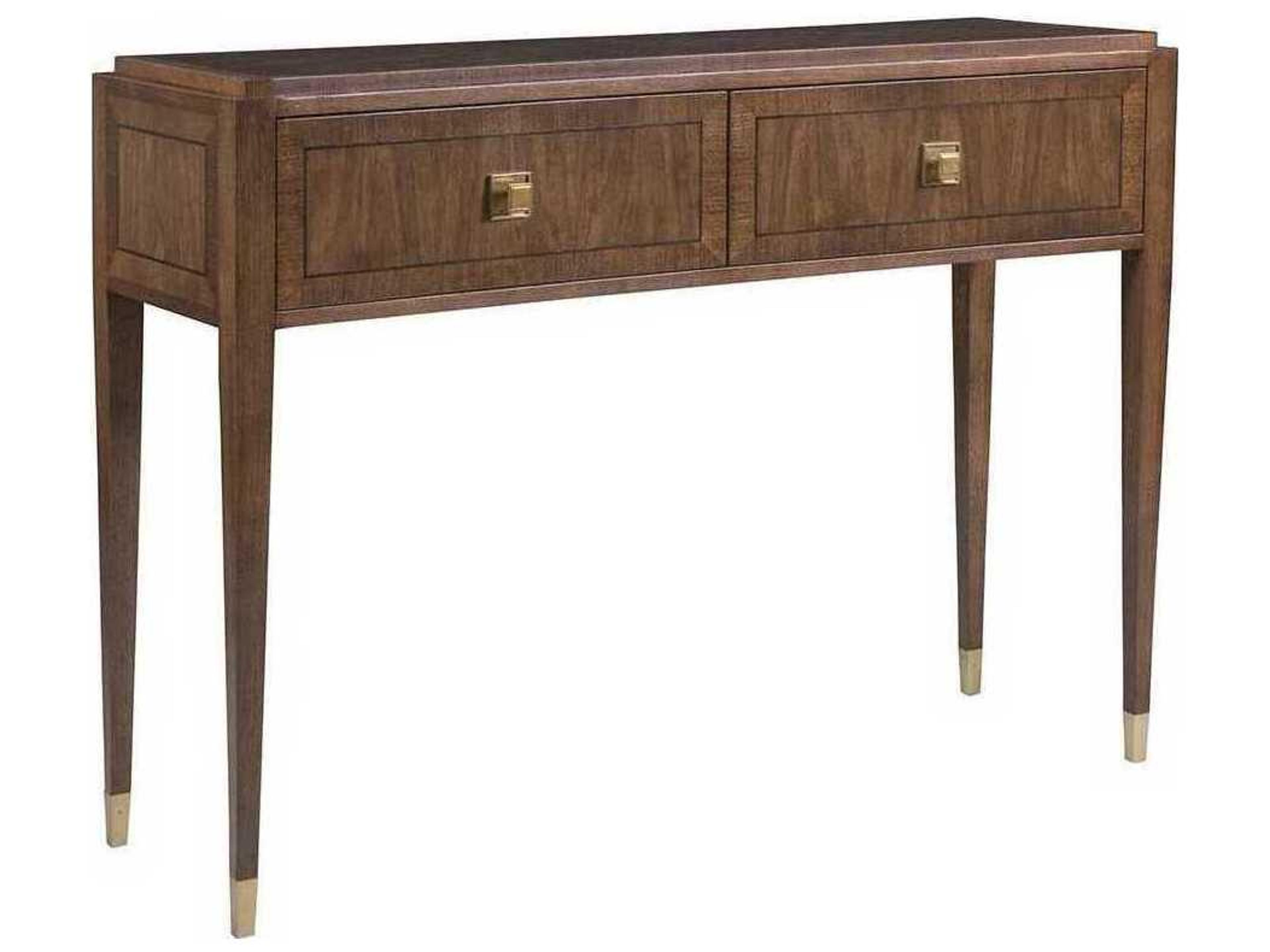 Chiavari Rectangular Wood Bleached Walnut Console Table