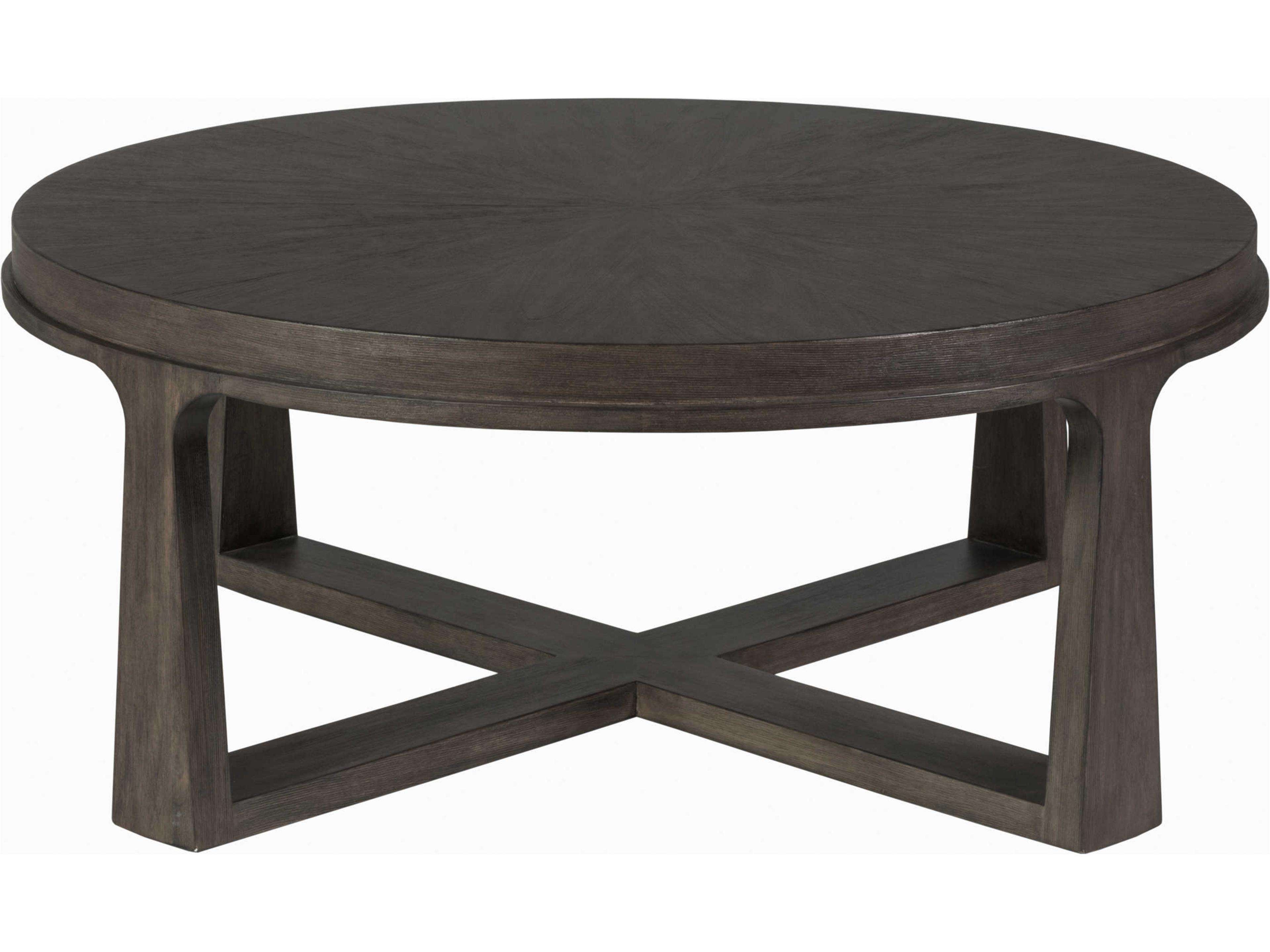 Artistica Cohesion Program Rousseau Round Wood Antico Cocktail Table