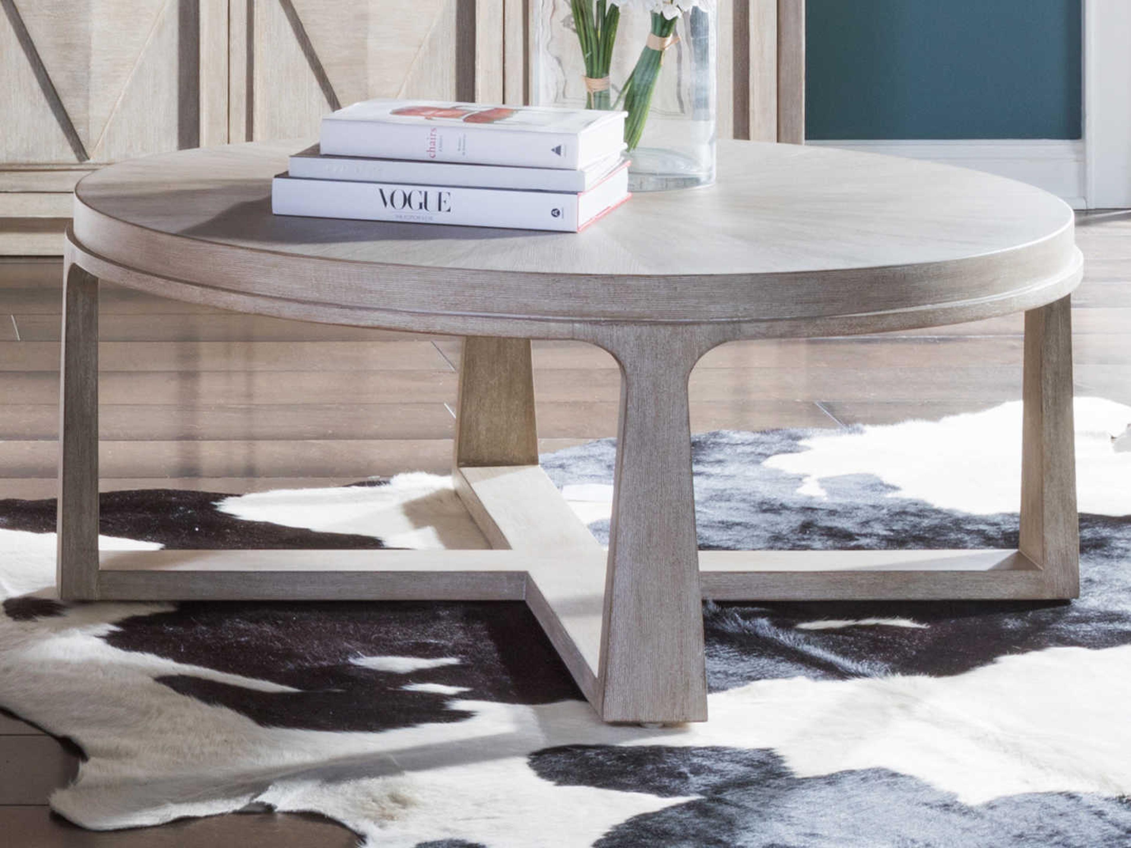 Artistica Cohesion Program Rousseau Round Wood Bianco Cocktail Table