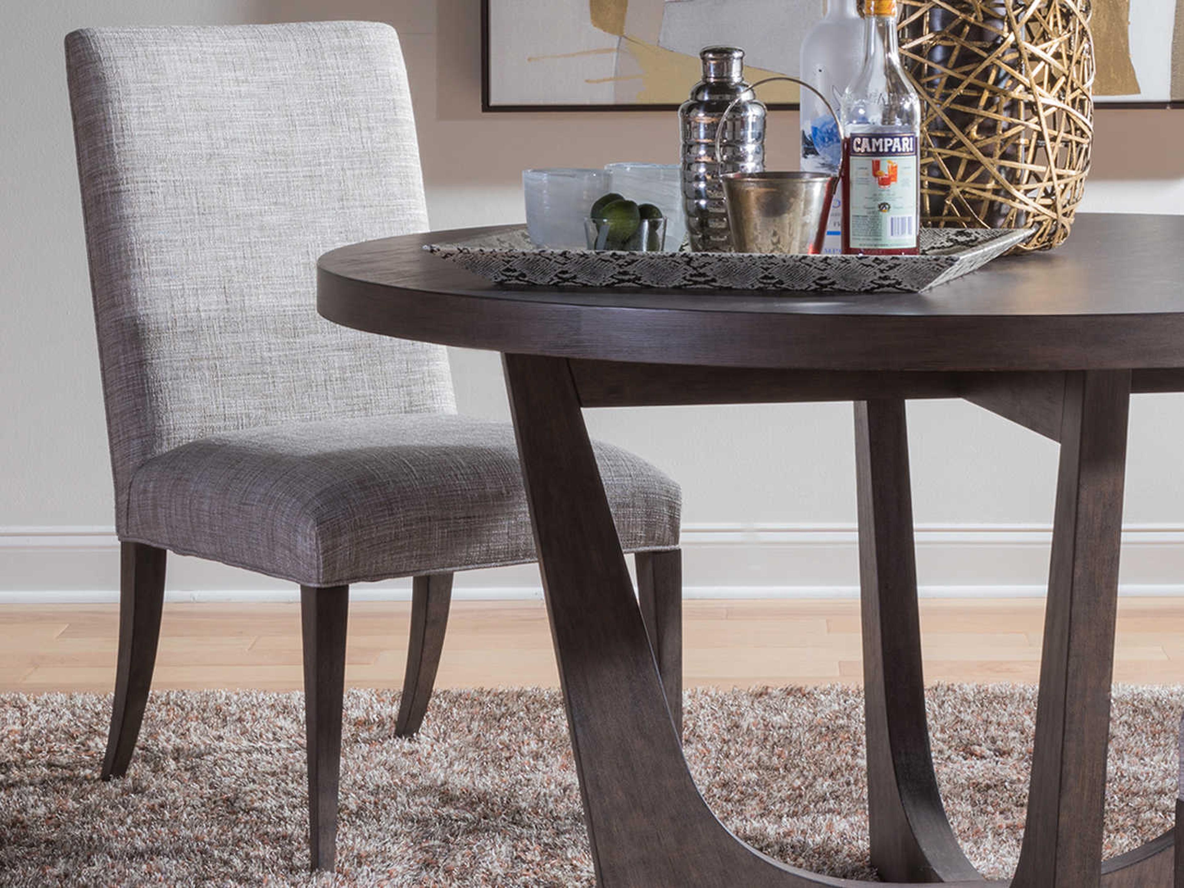 Artistica Cohesion Program Madox Hardwood Brown Upholstered Side Dining Chair