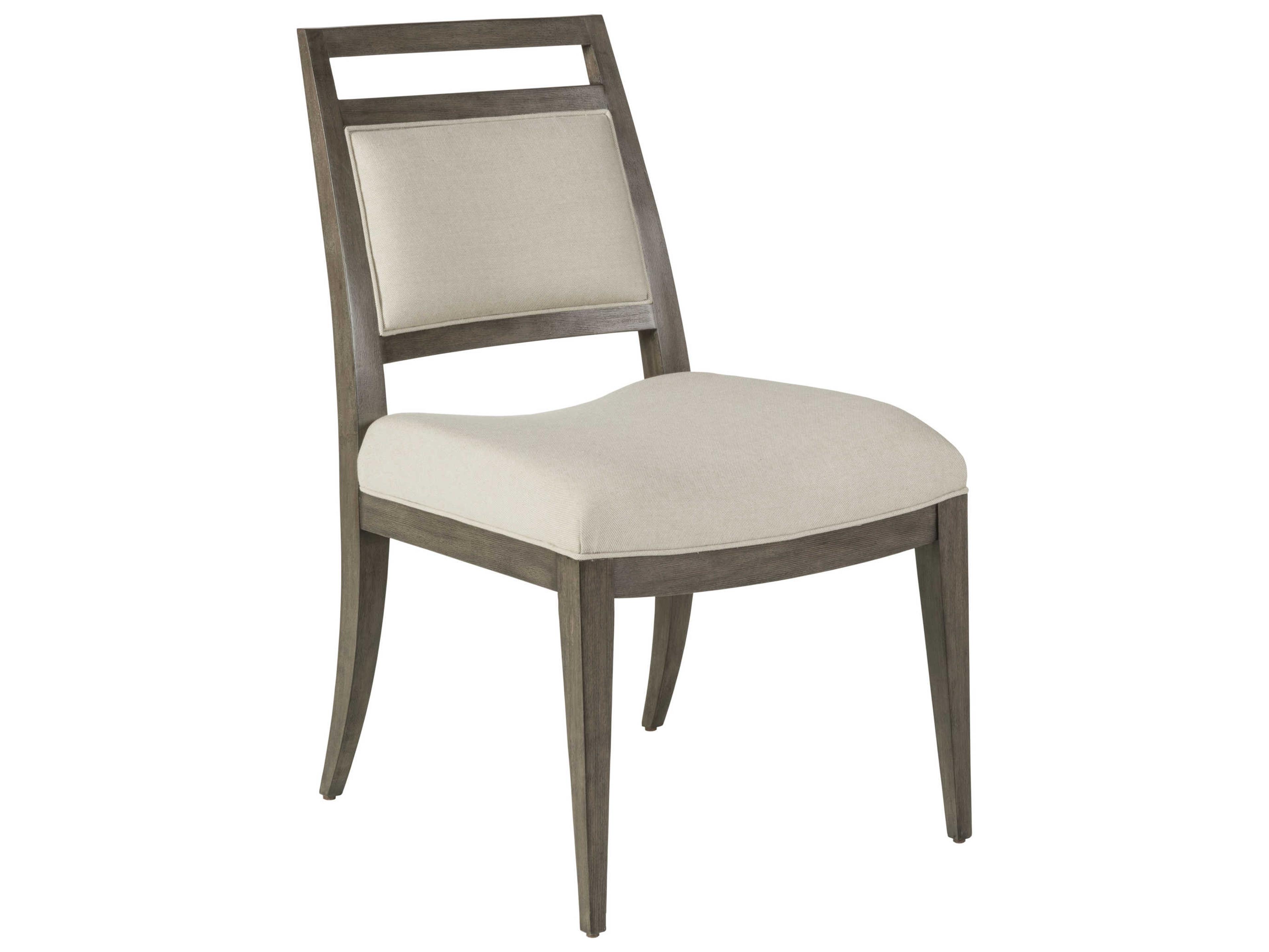 Artistica Cohesion Program Nico Hardwood Gray Upholstered Side Dining Chair
