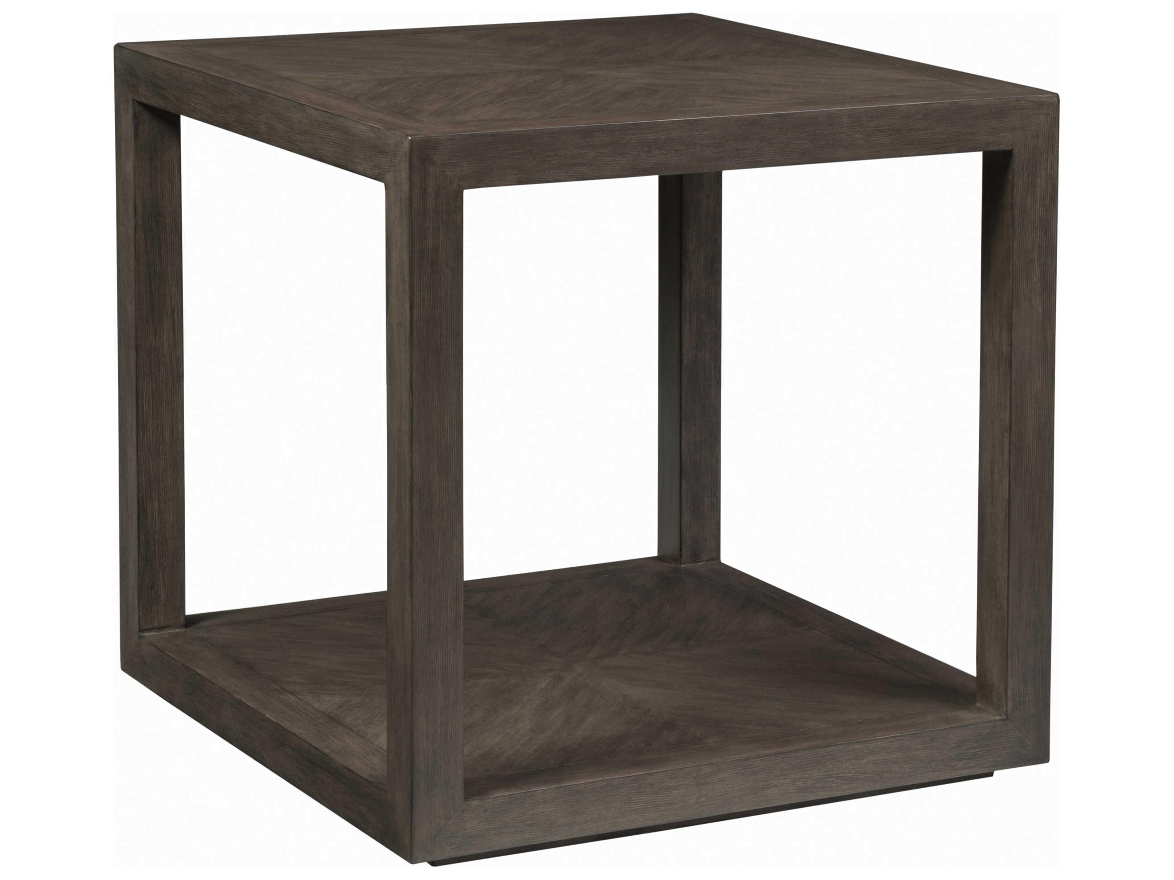 Artistica Cohesion Program Credence Square Wood Antico End Table
