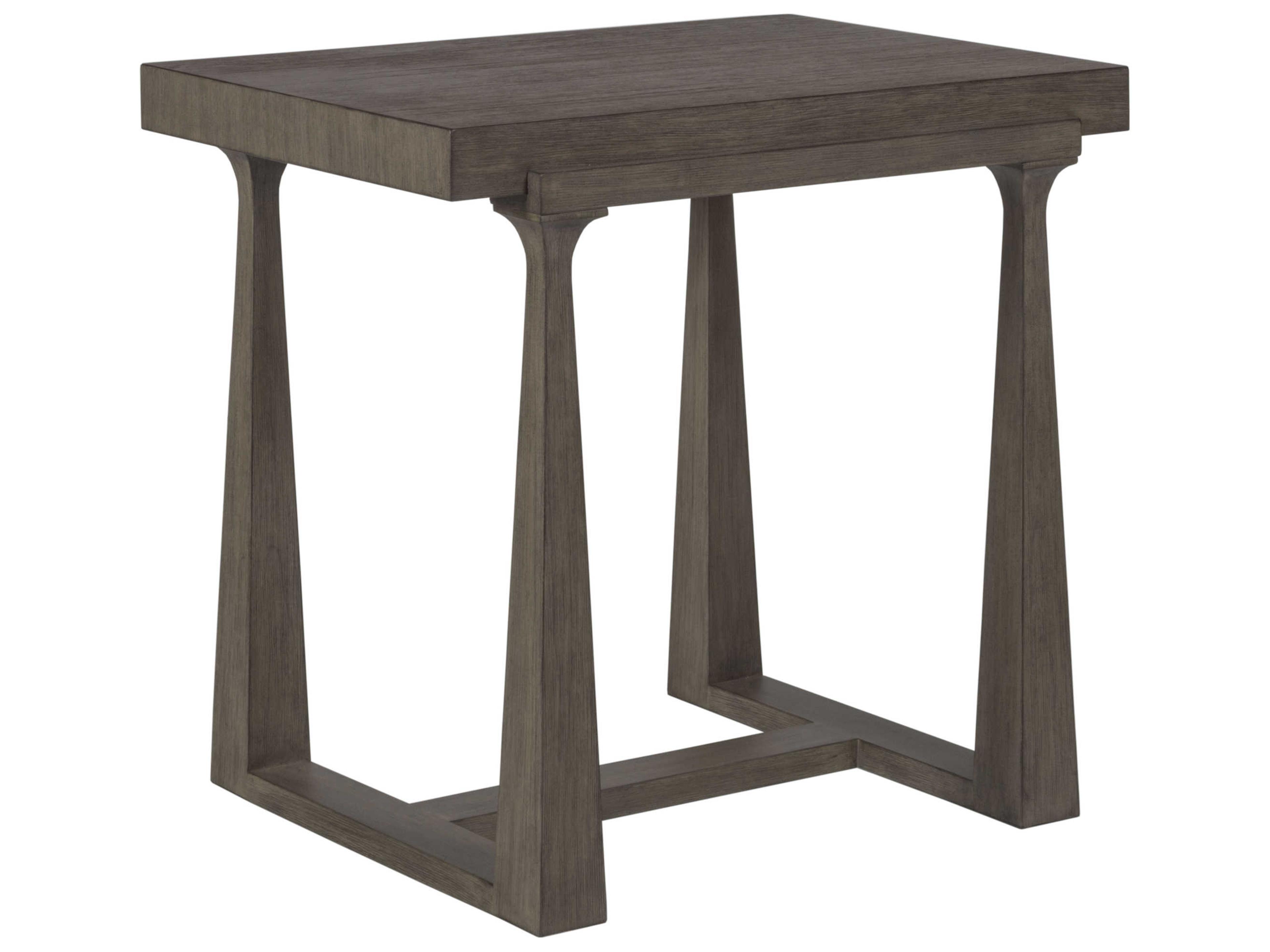 Artistica Cohesion Program Grantland Rectangular Wood Grigio End Table