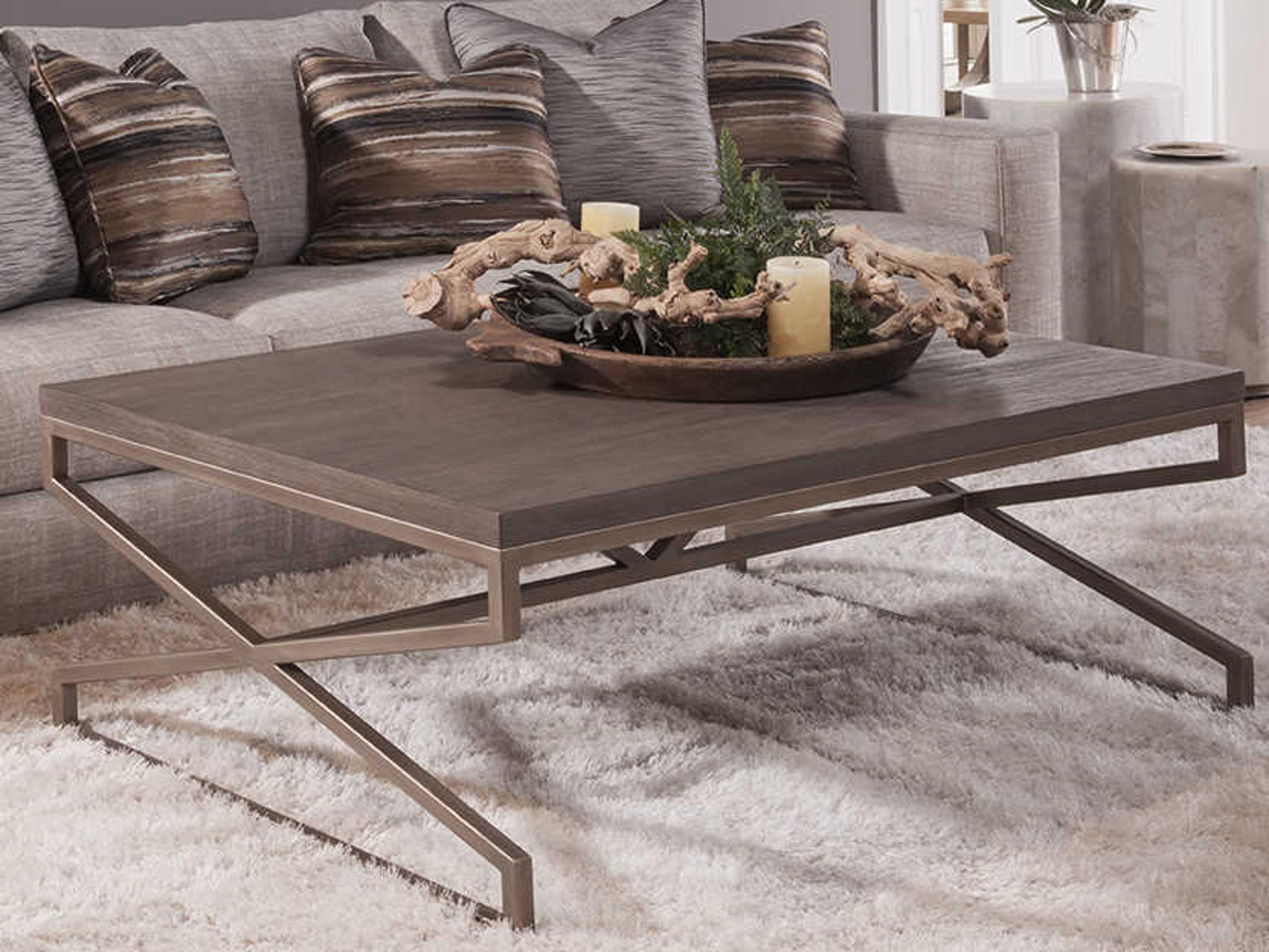 Artistica Edict Rectangular Wood Grigio Cocktail Table