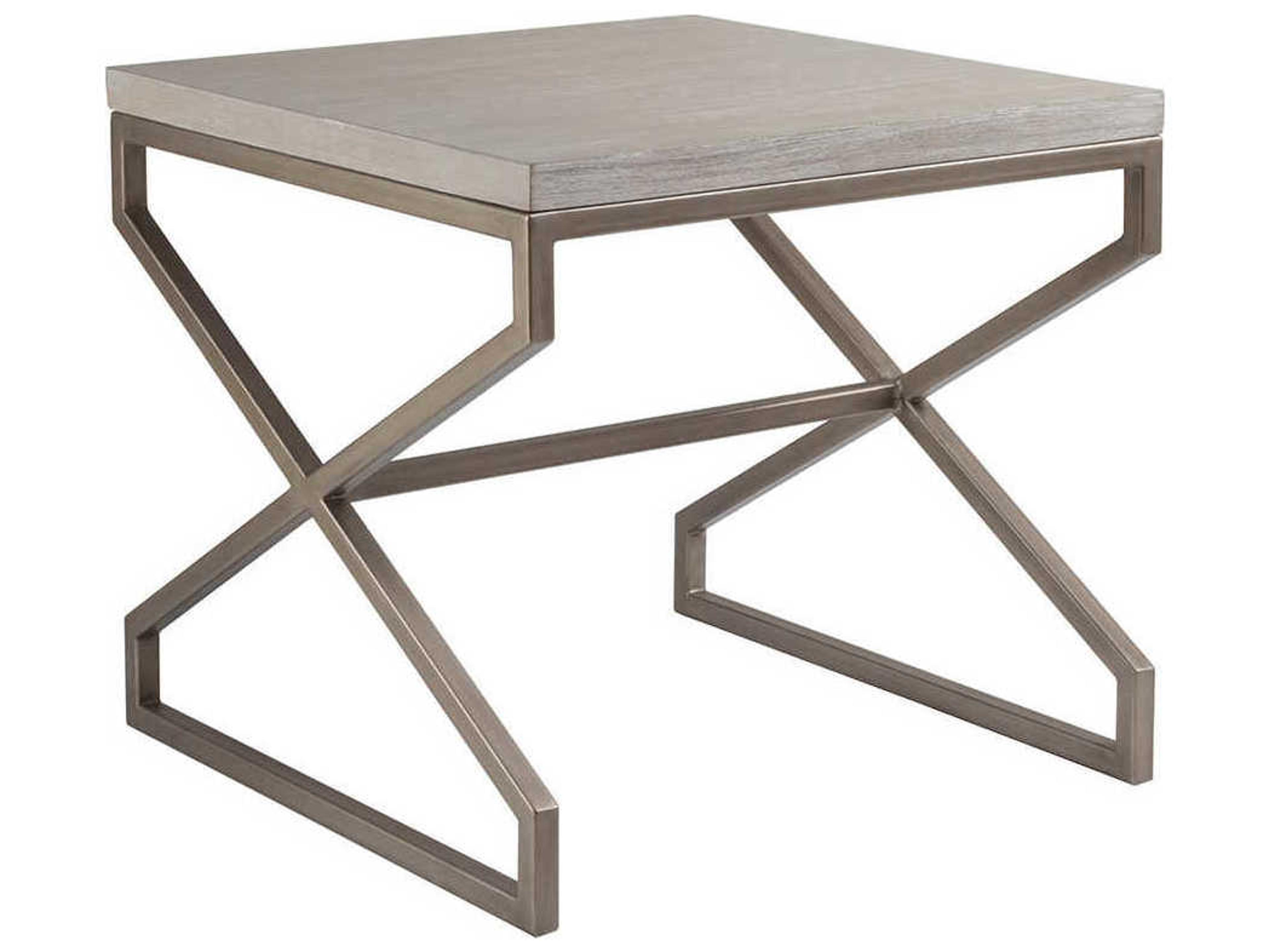Edict Square Wood Bianco End Table