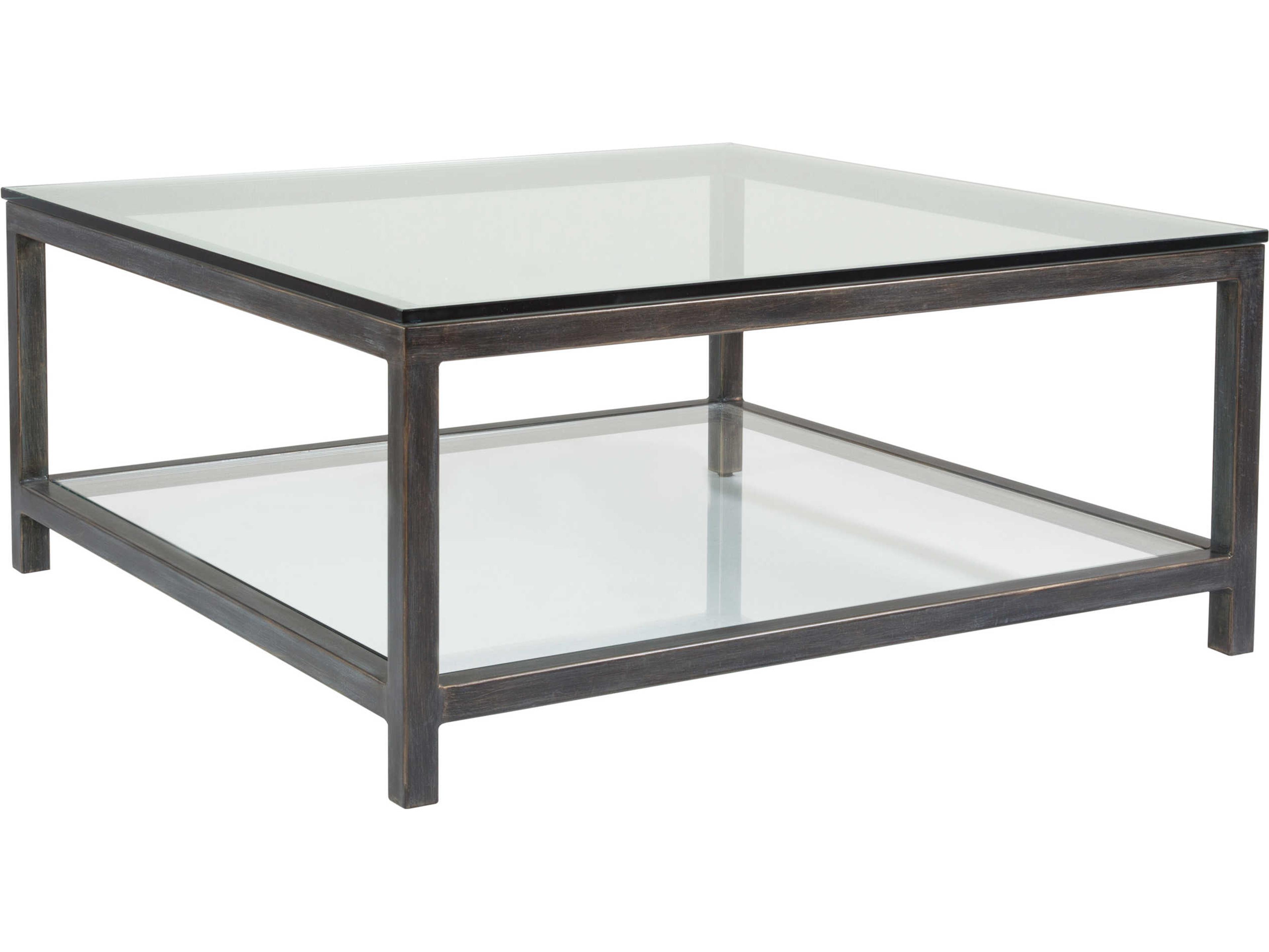 Artistica Metal Designs Per Se Square Glass Cocktail Table