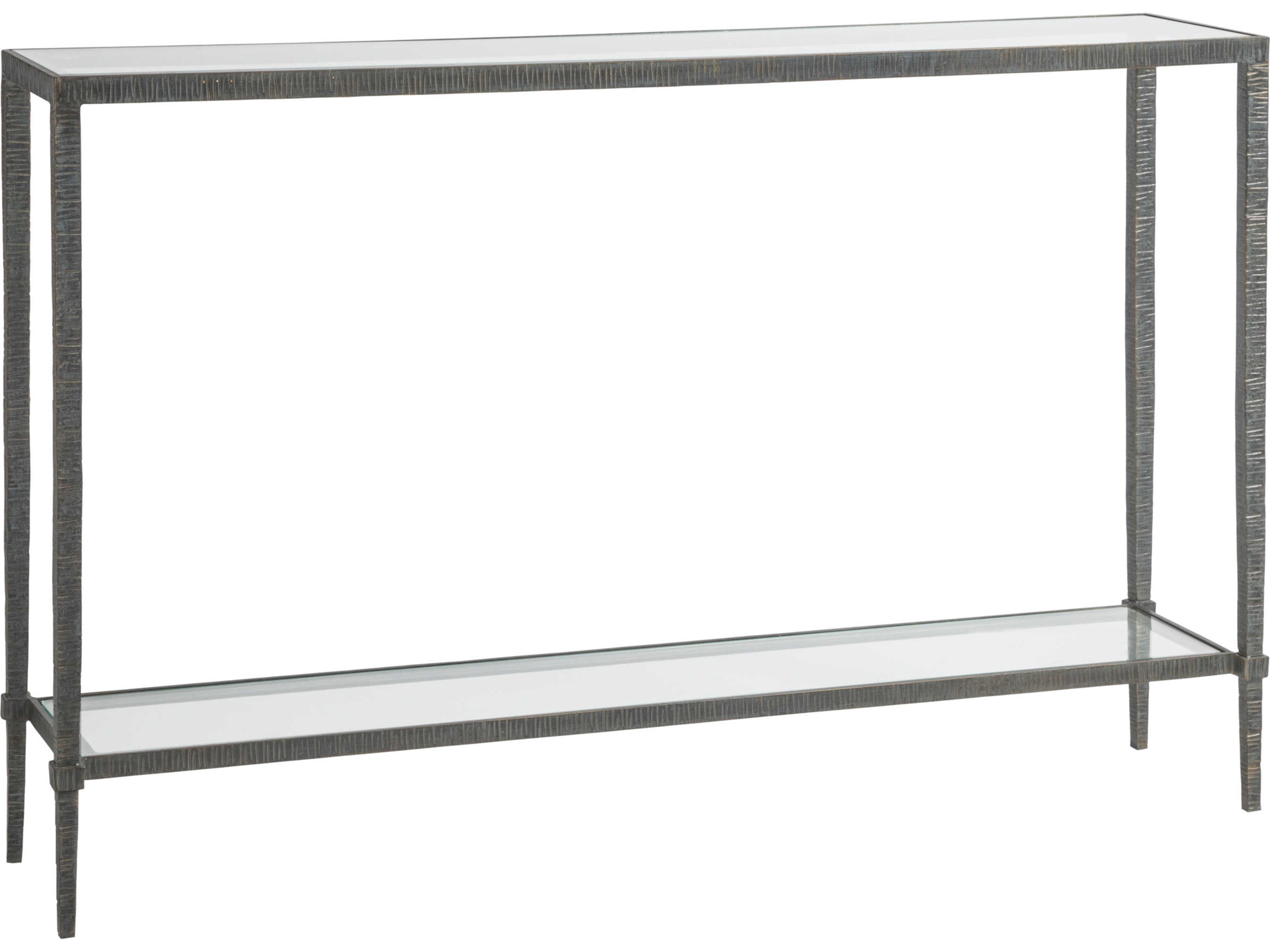 Metal Designs Claret Rectangular Glass Console Table