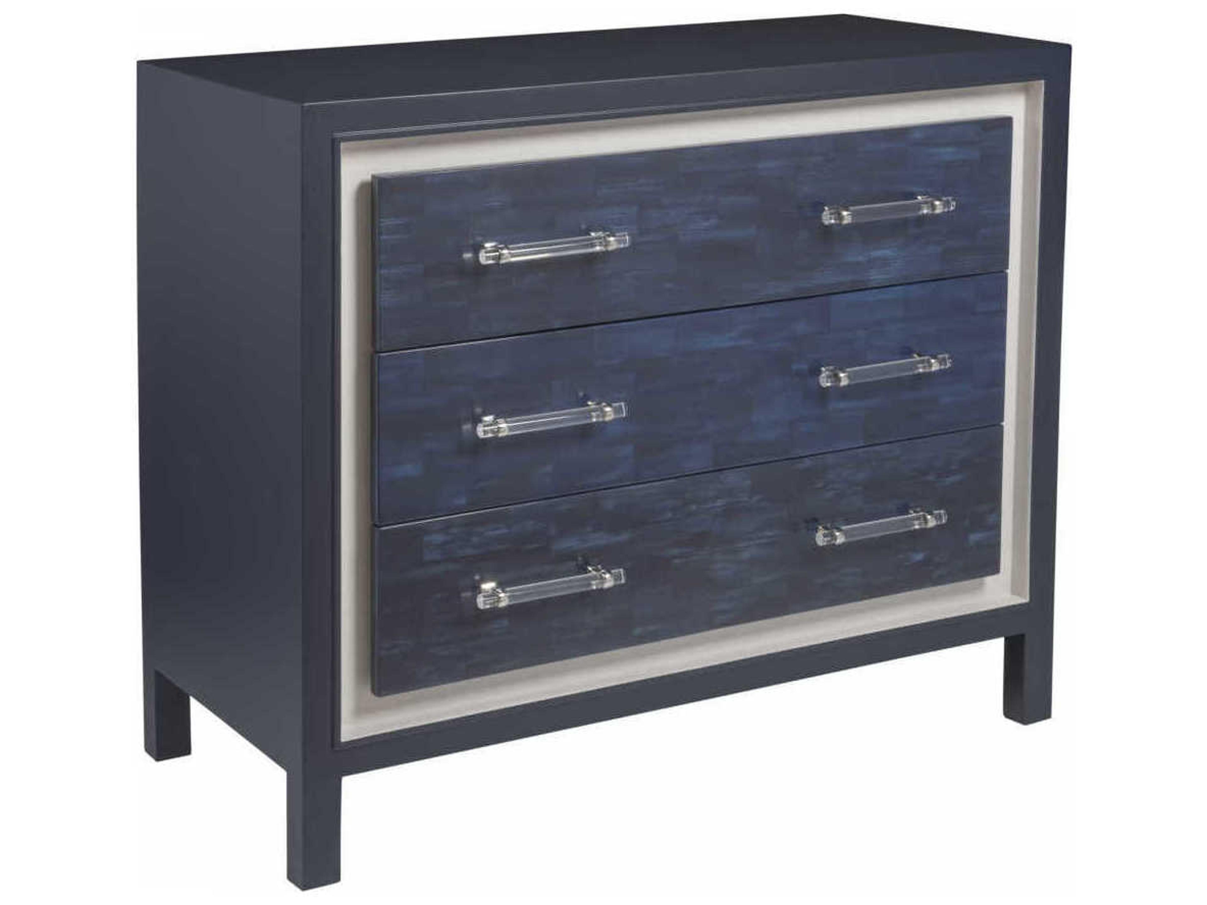 Signature Designs 3-Drawers Navy Blue Accent Chest