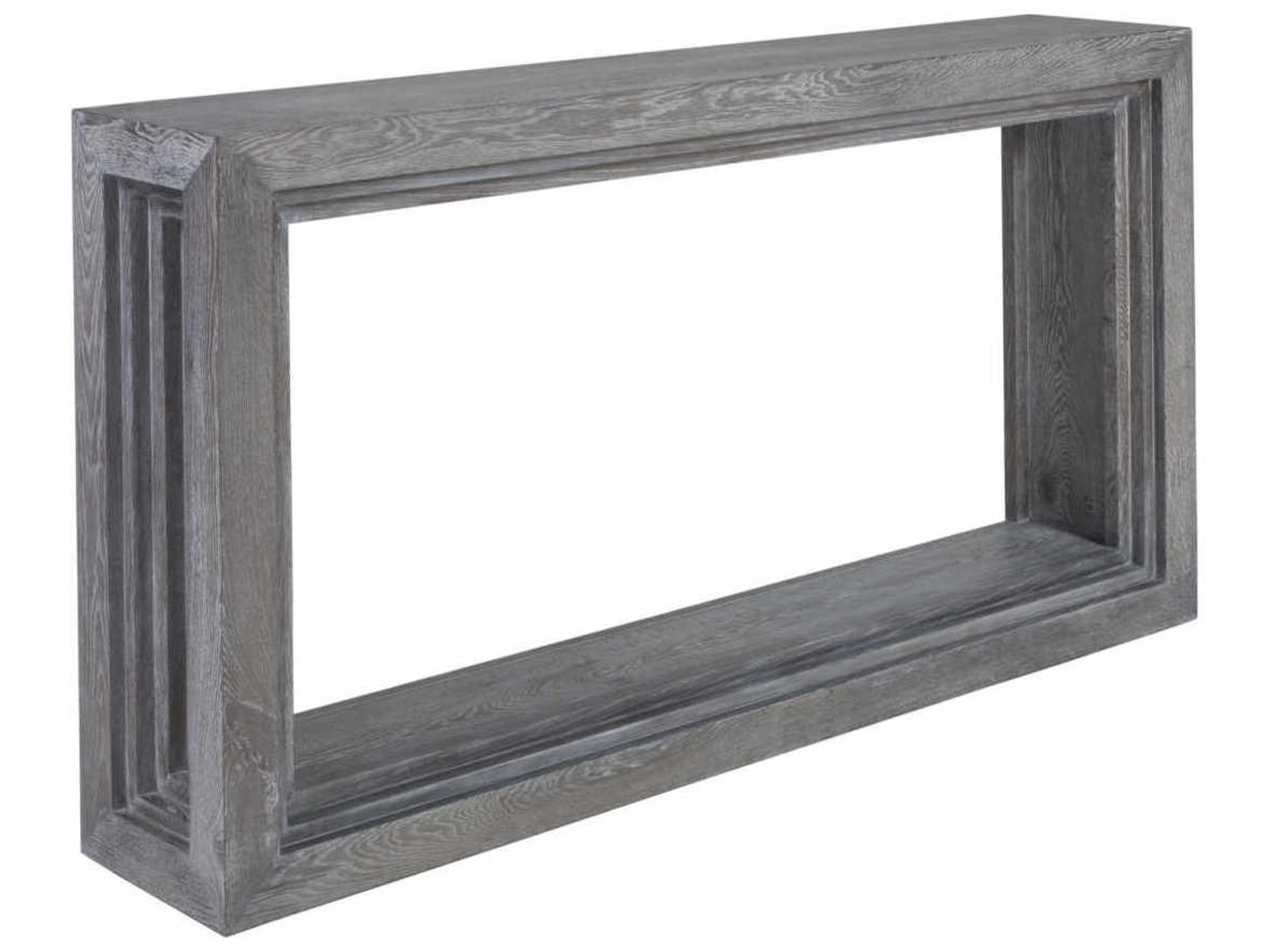 Artistica Signature Designs Accolade Rectangular Wood Waxed Carbon Console Table
