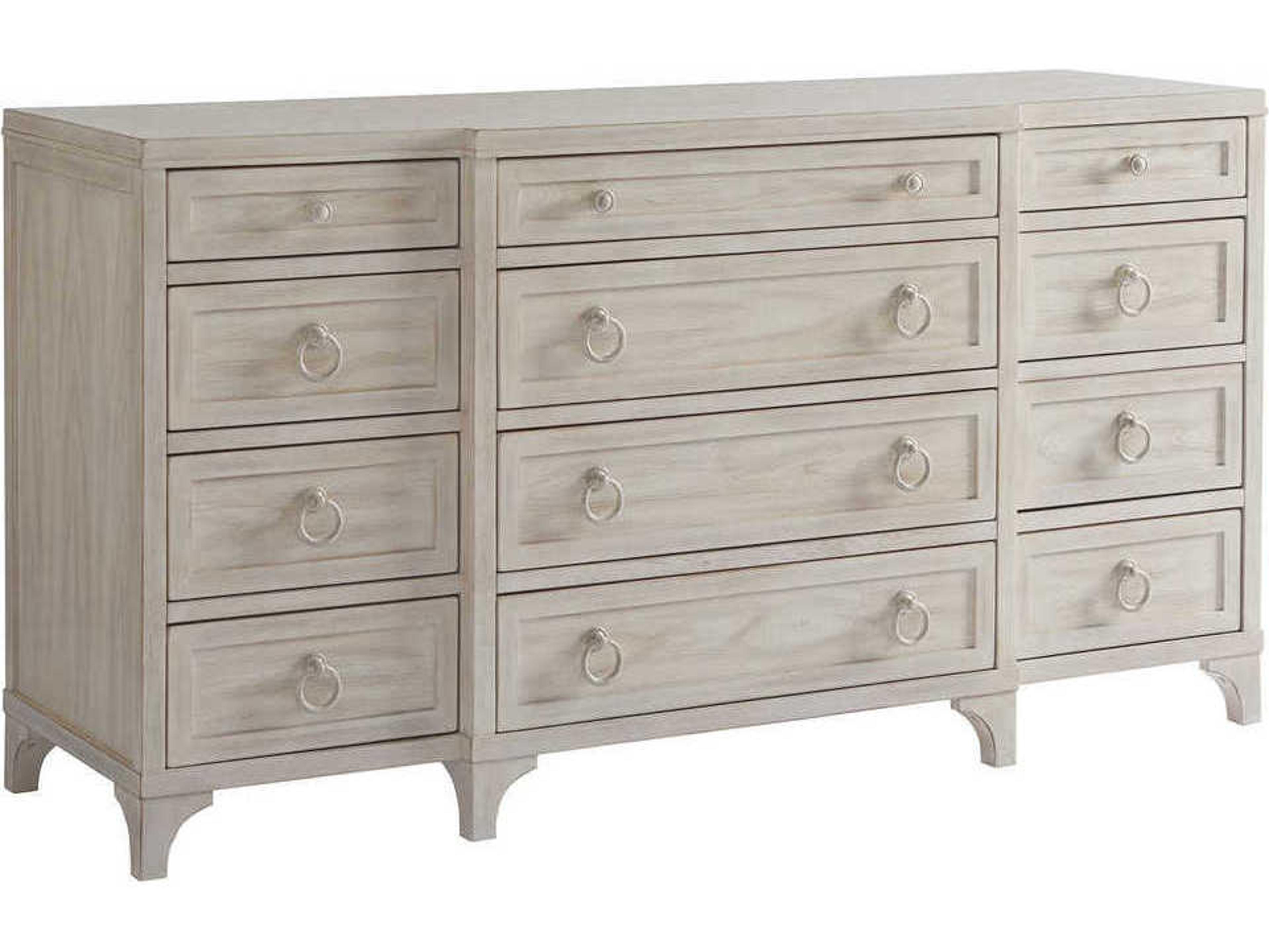 Newport Garnet 12-Drawers Beige Dresser