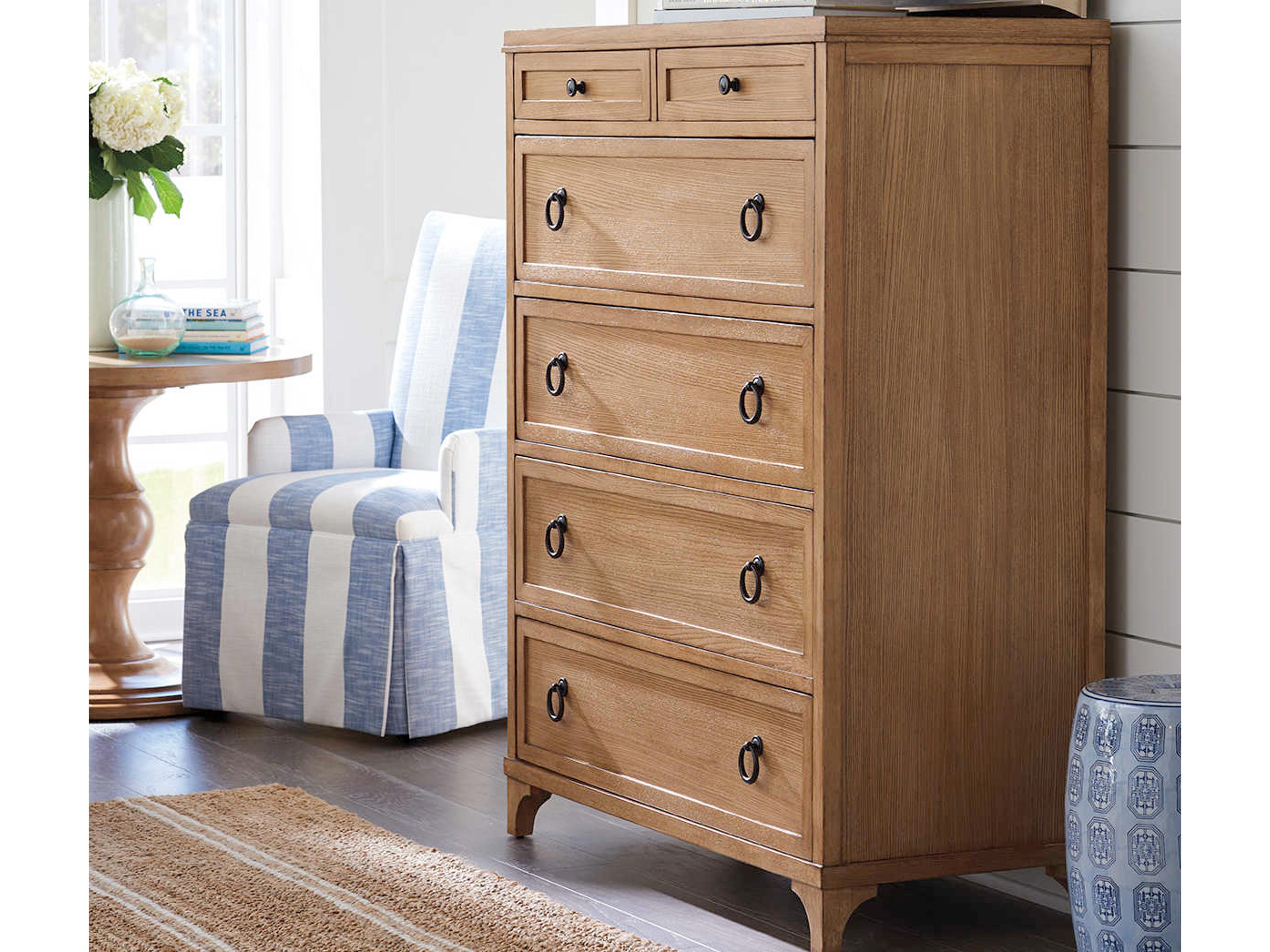 Barclay Butera Newport Goldenrod 6-Drawers Sandstone Brown Accent Chest