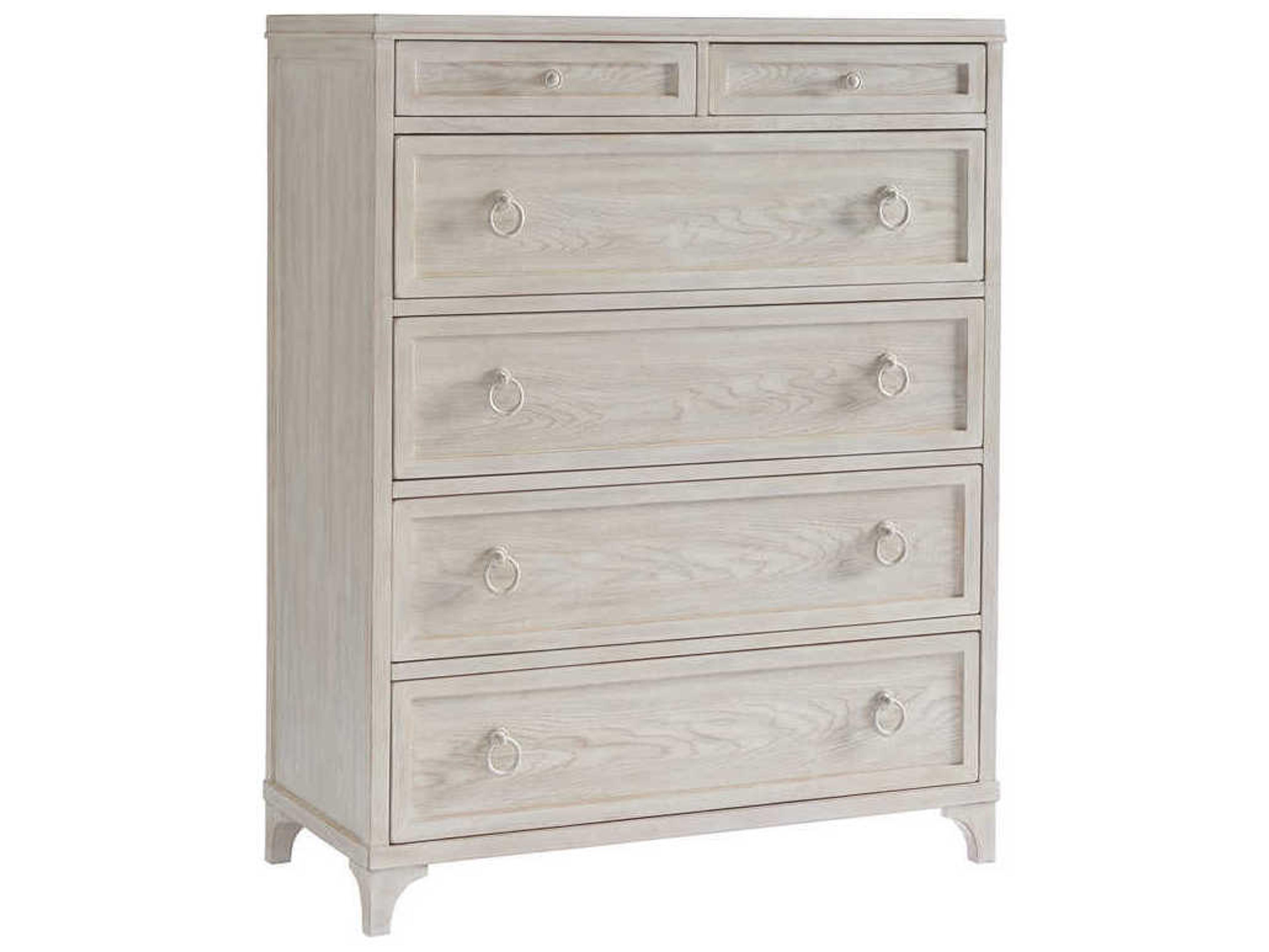 Newport Goldenrod 6-Drawers Sailcloth White Accent Chest