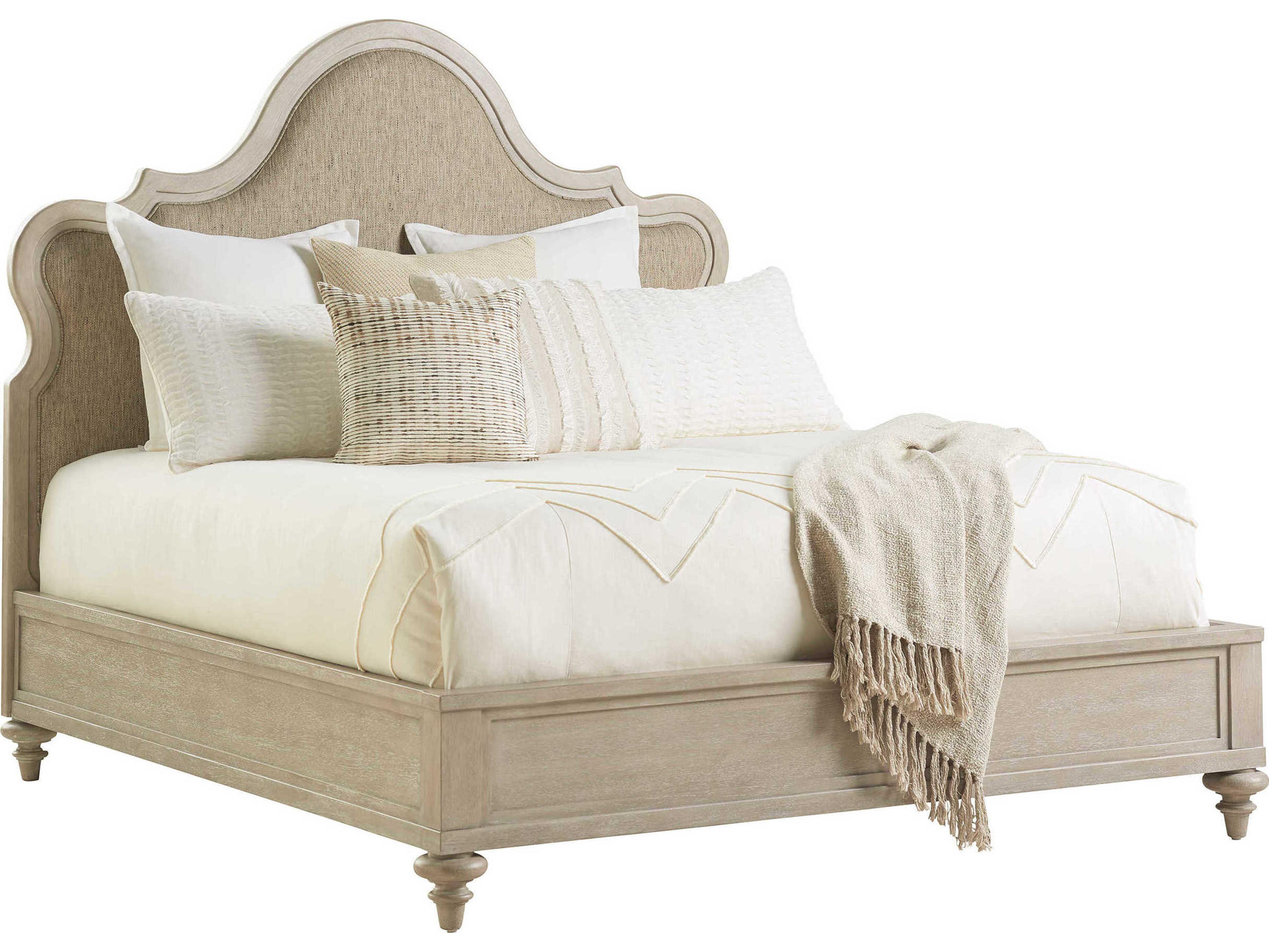 Malibu Zuma Brown Wood Queen Panel Bed