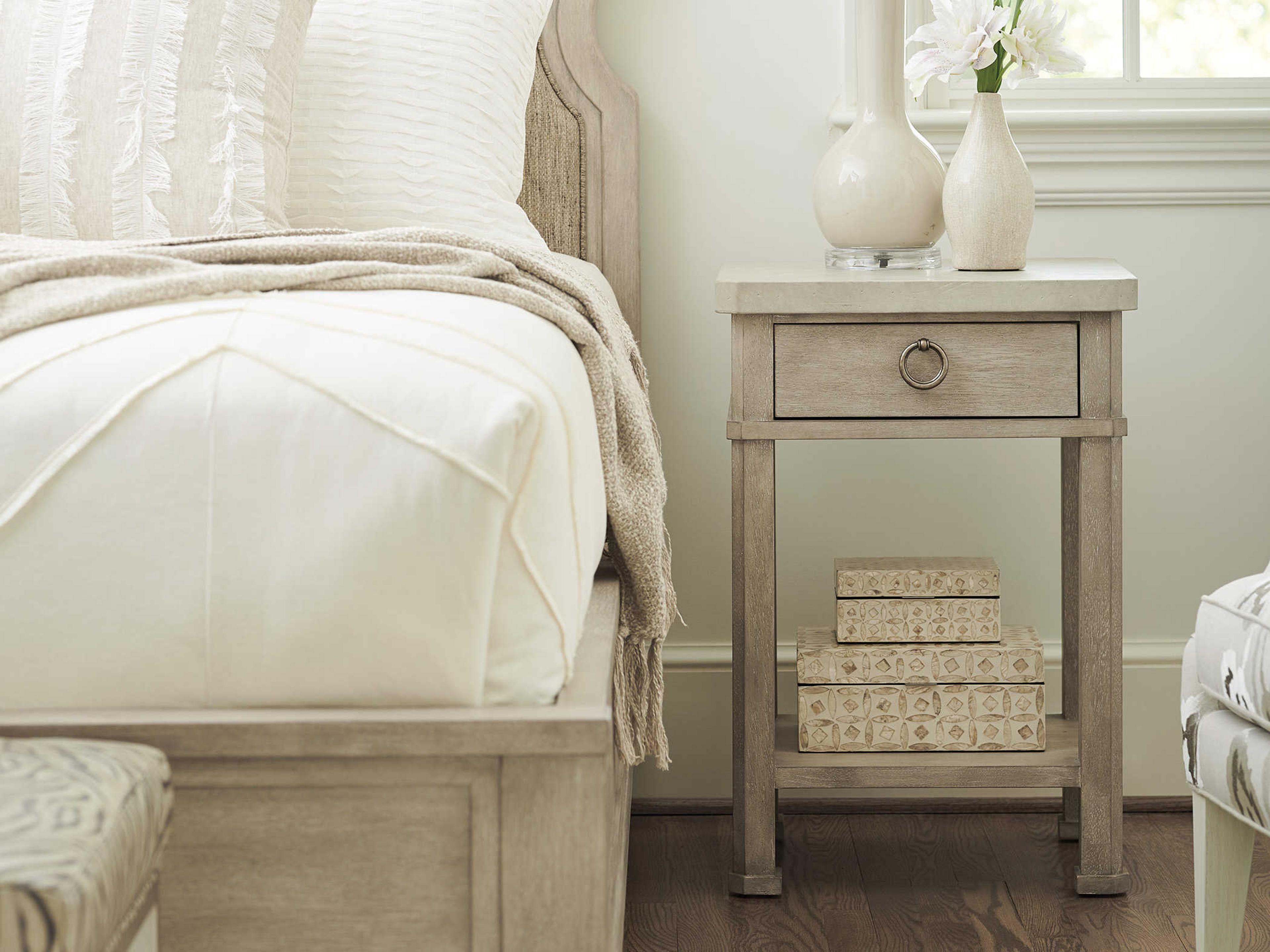 Barclay Butera Malibu Escondido 1-Drawer Brown Nightstand