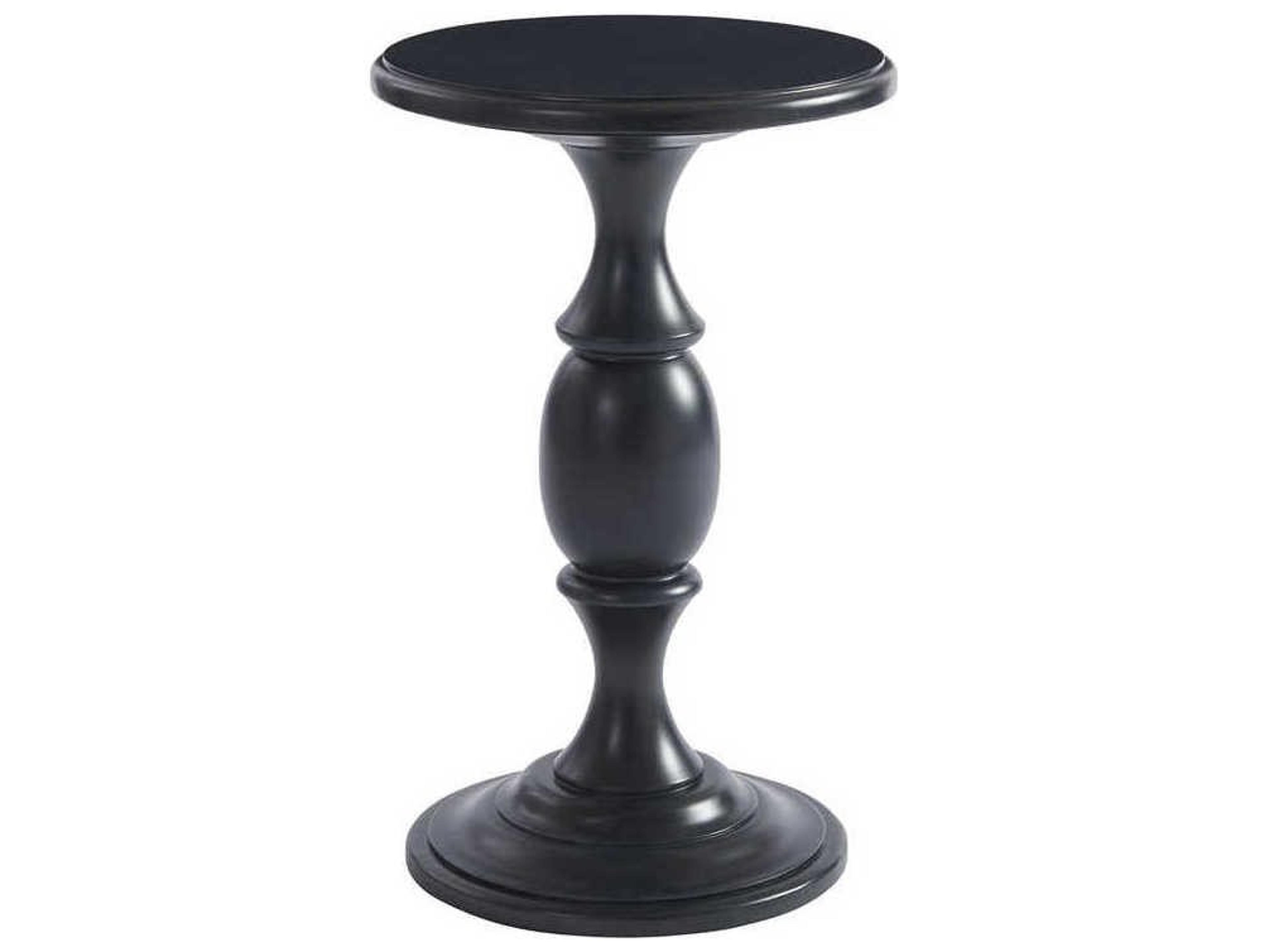 Newport Yacht Club Round Wood Marine End Table