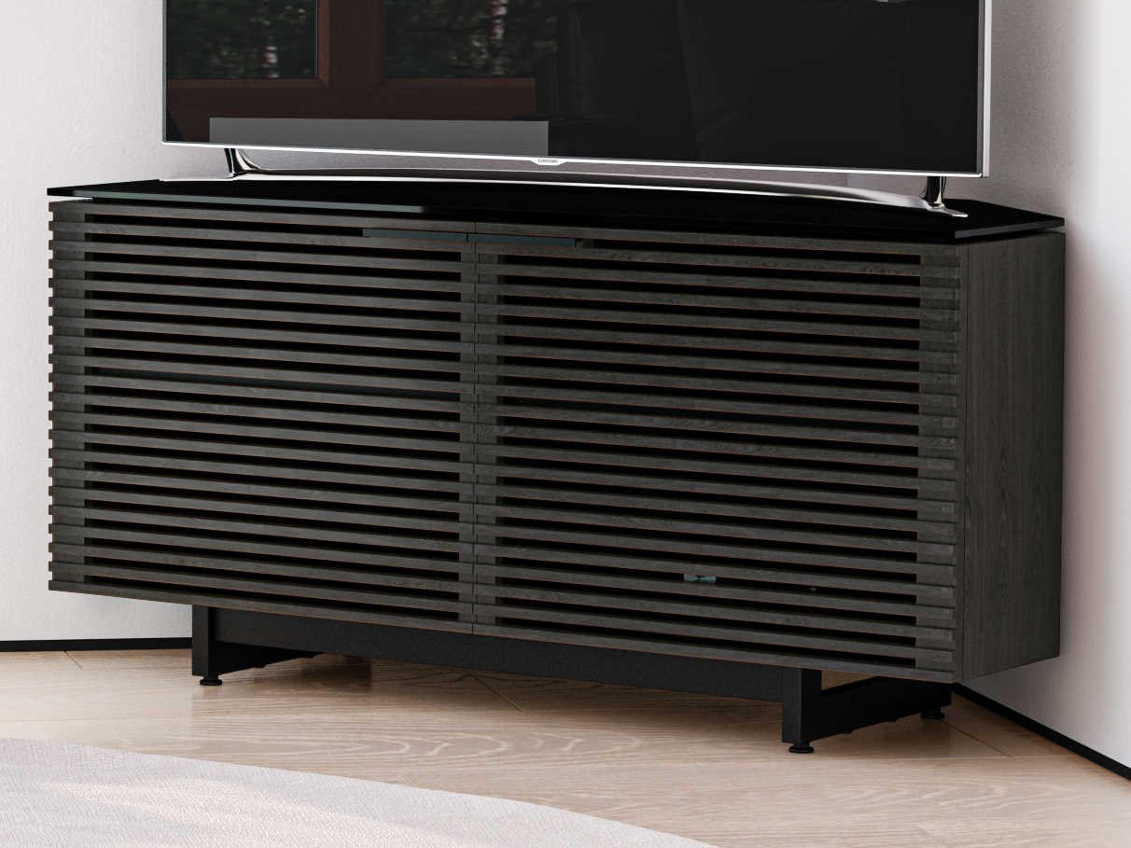 BDI Corridor 50" Hardwood Charcoal Stained Ash Media Console