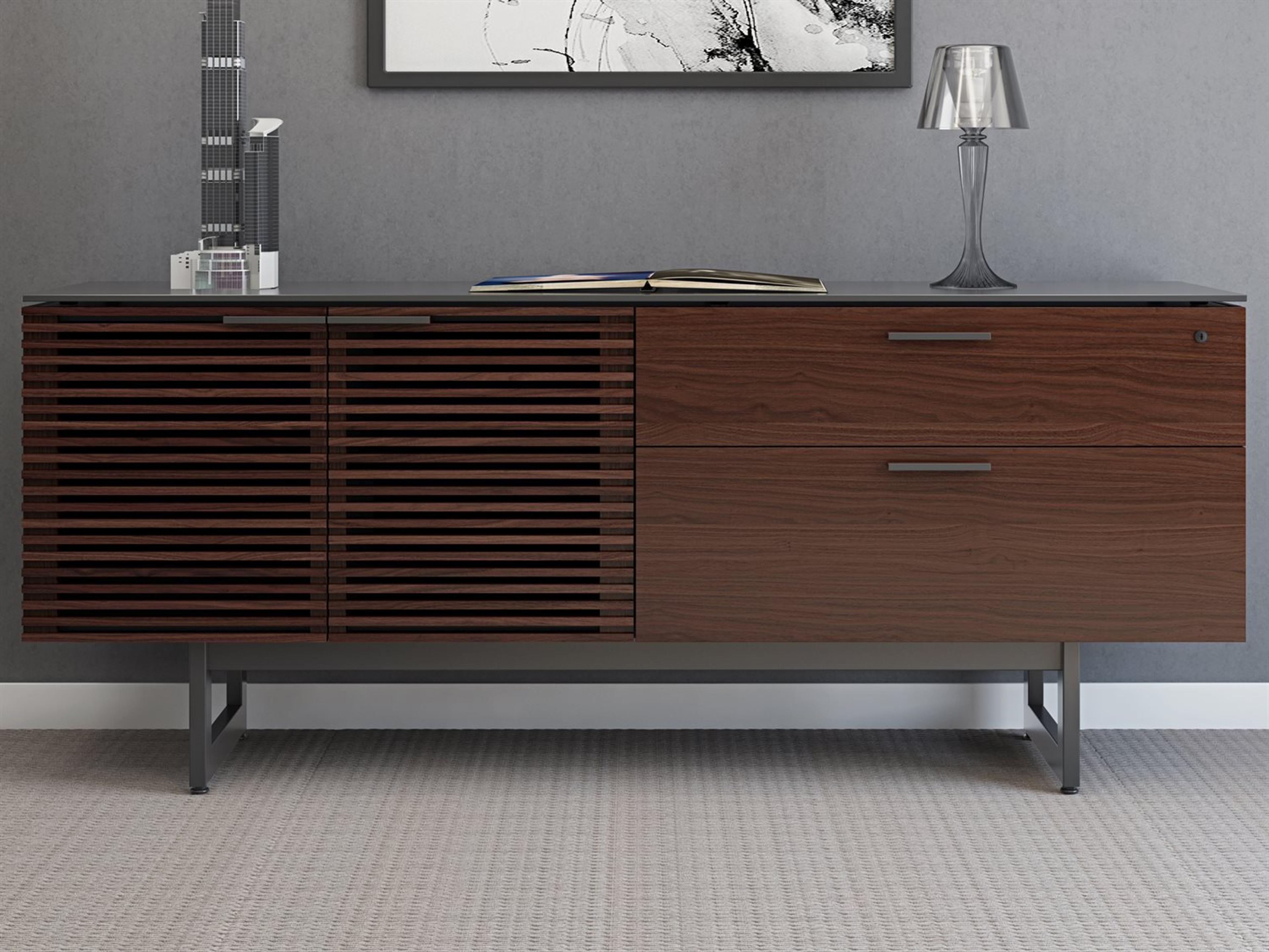 BDI Corridor Chocolate Stained Walnut Office Credenza