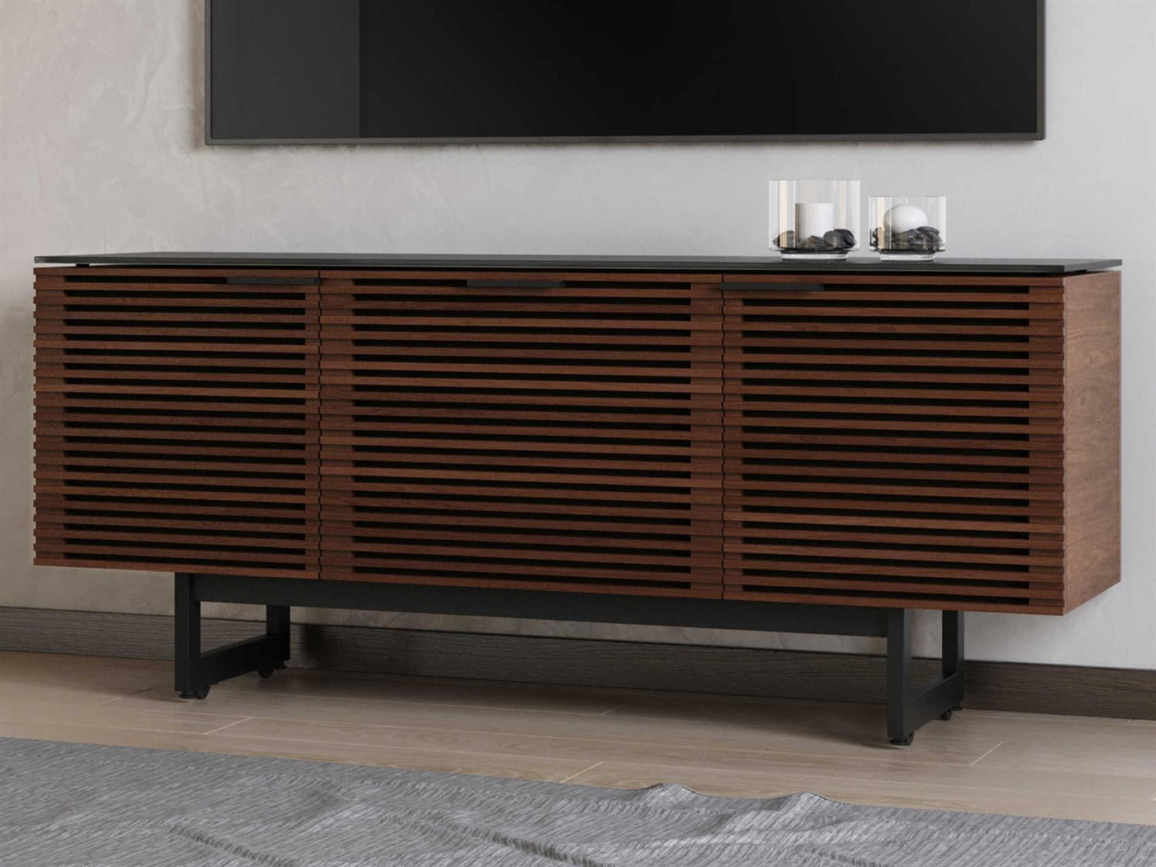 BDI Corridor 65" Walnut Wood Chocolate Stained Media Console