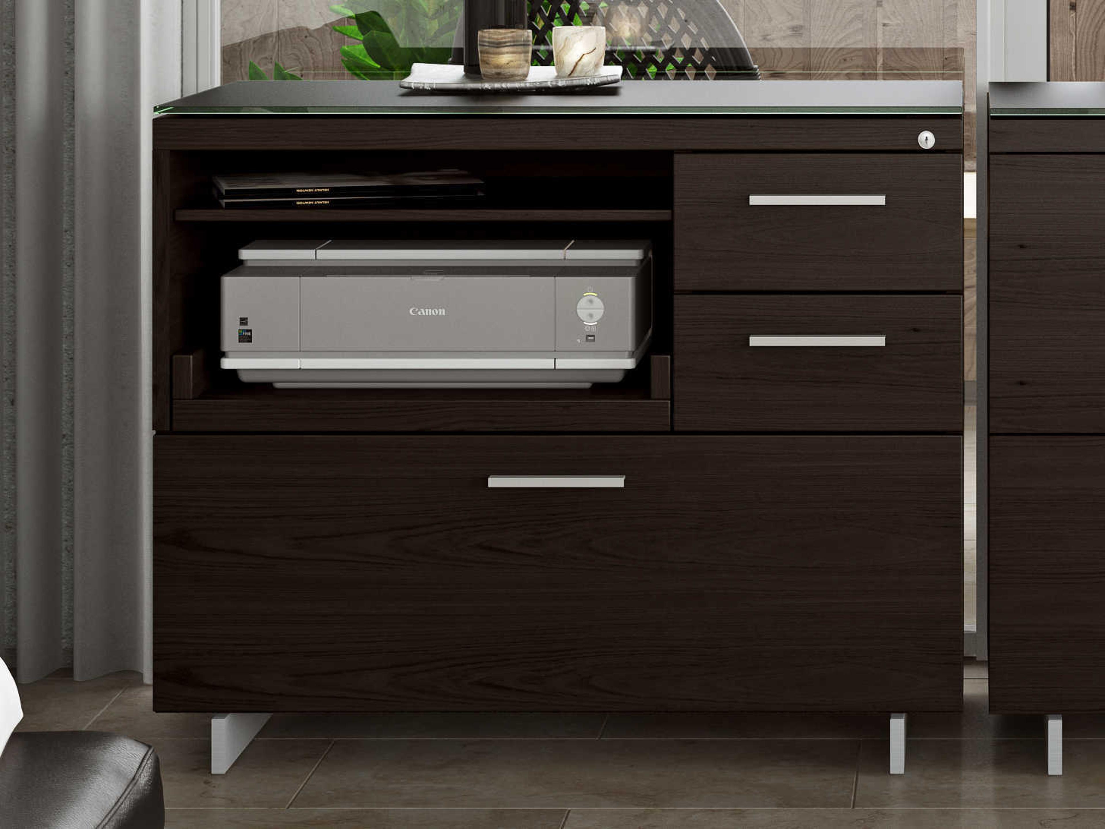 BDI Sequel Ash Wood Printer Cabinet