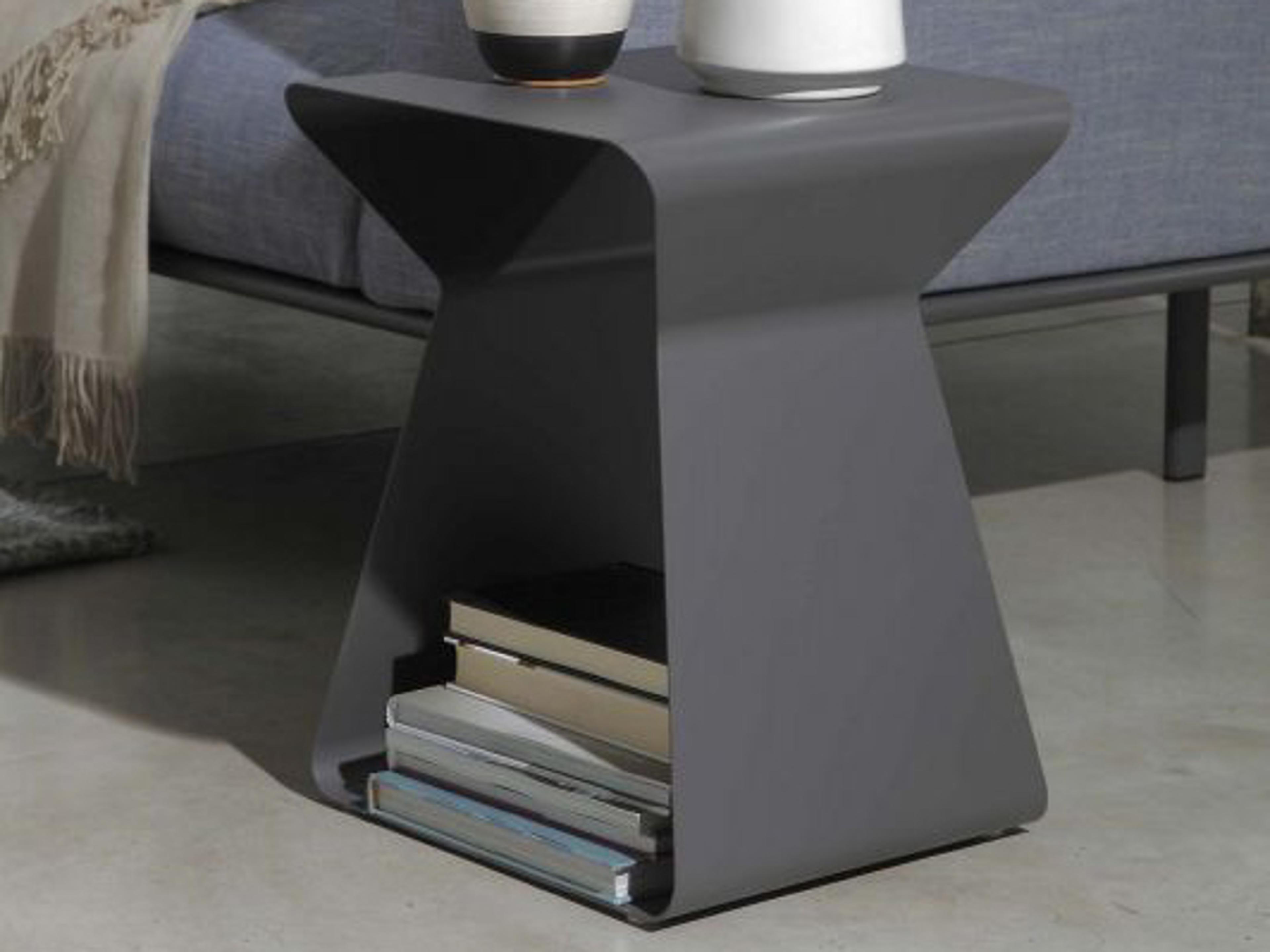 Kito Rectangular Metal Anthracite End Table