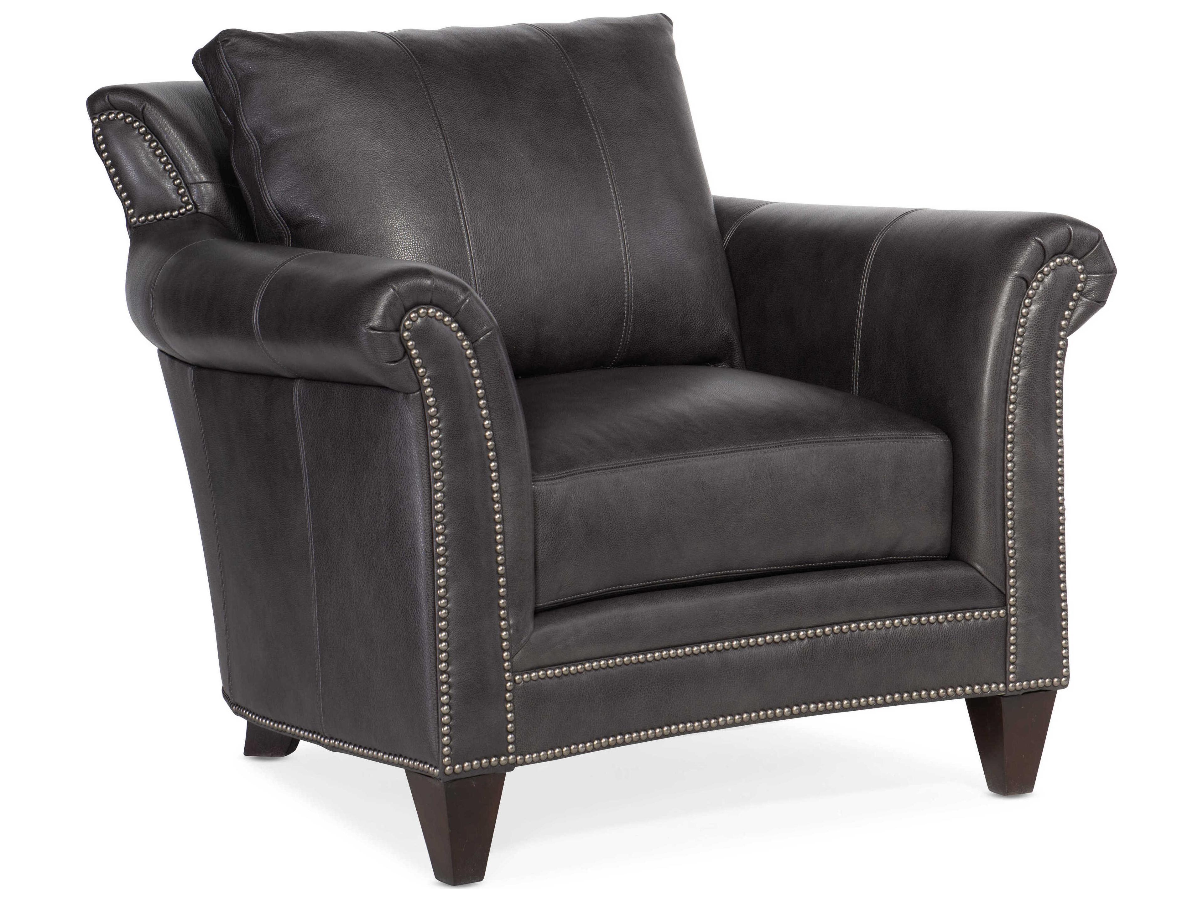 Richardson Black Leather Club Chair