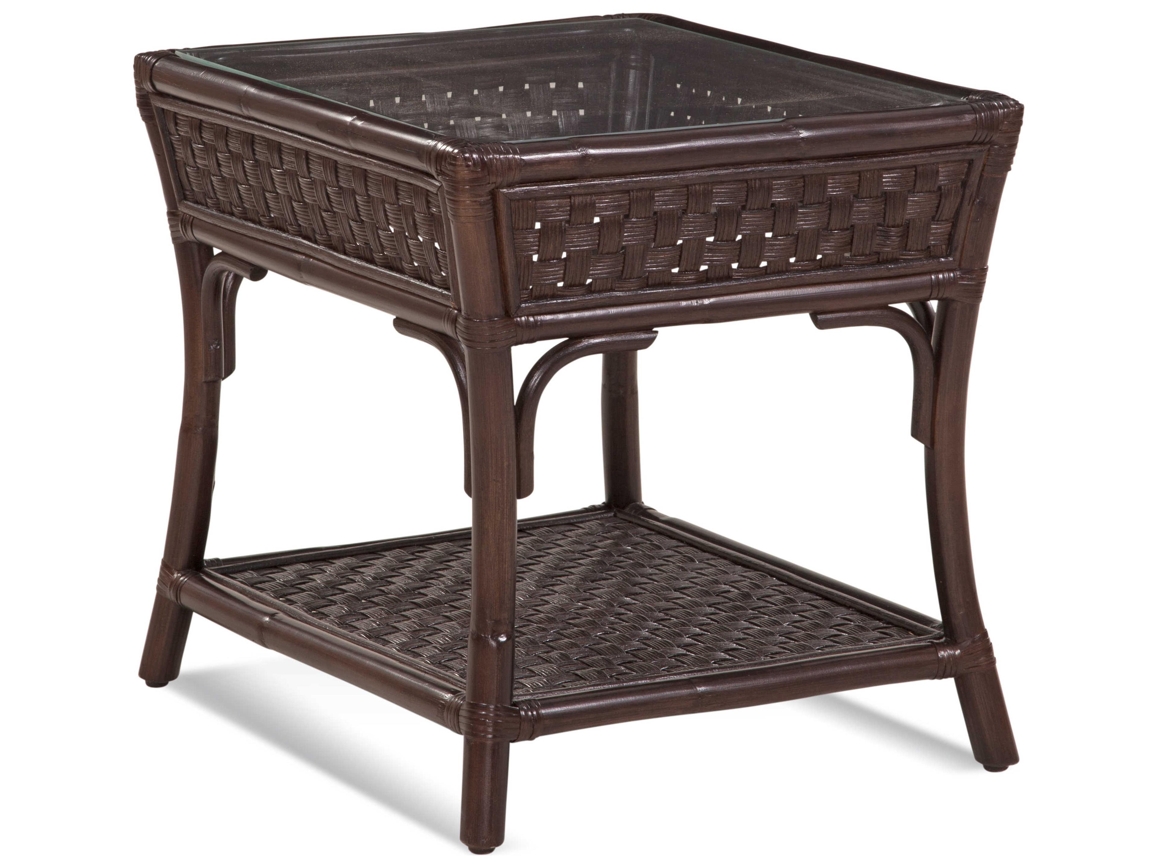 Boca Square Glass End Table