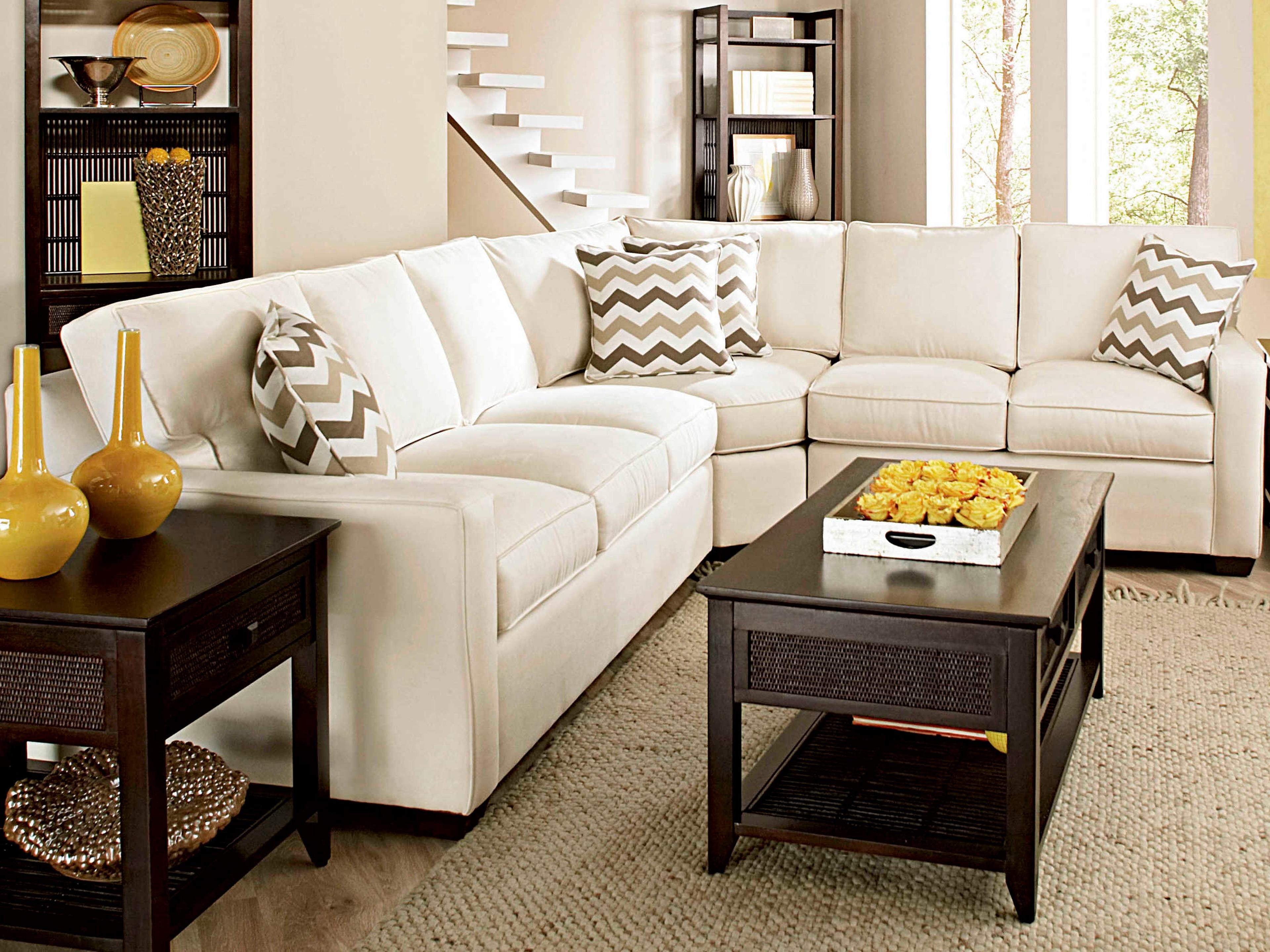 Gramercy Park 3-Piece Upholstered Sectional Sofa
