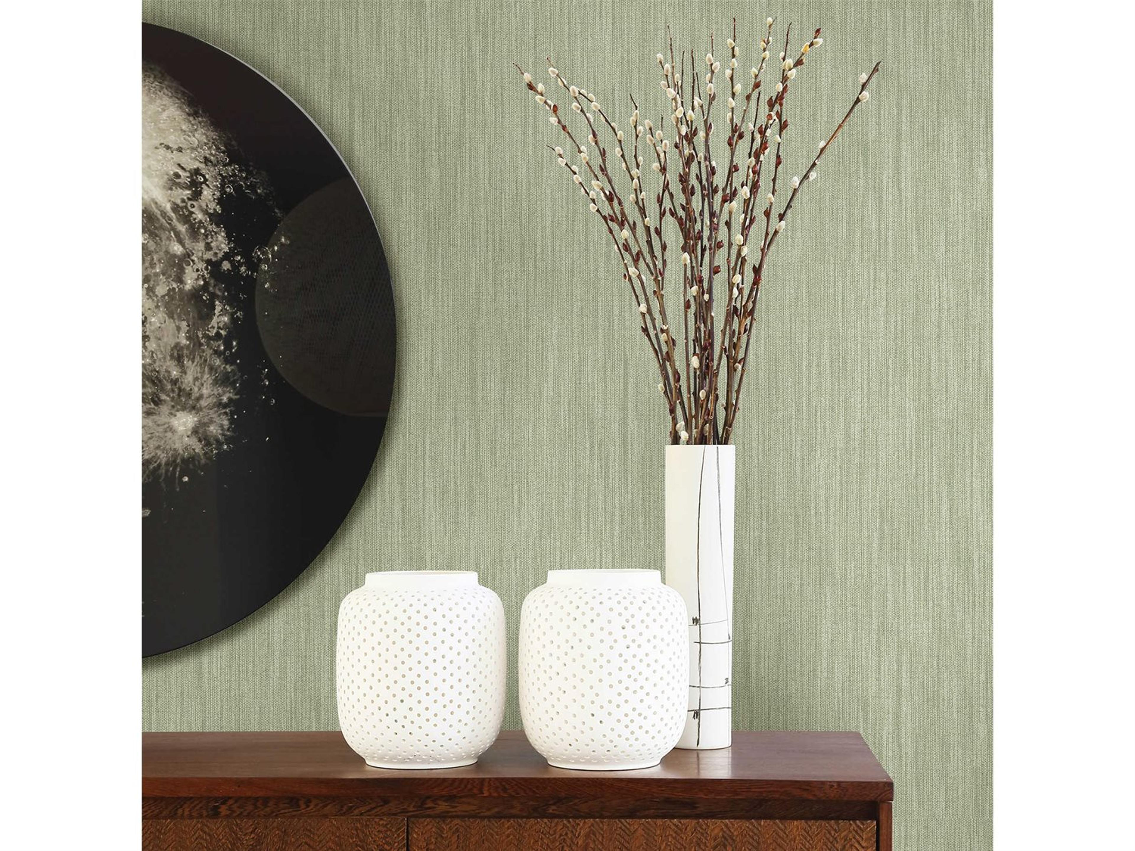 Brewster Home Fashions A-street Prints Chiniile Sage Linen Texture Wallpaper