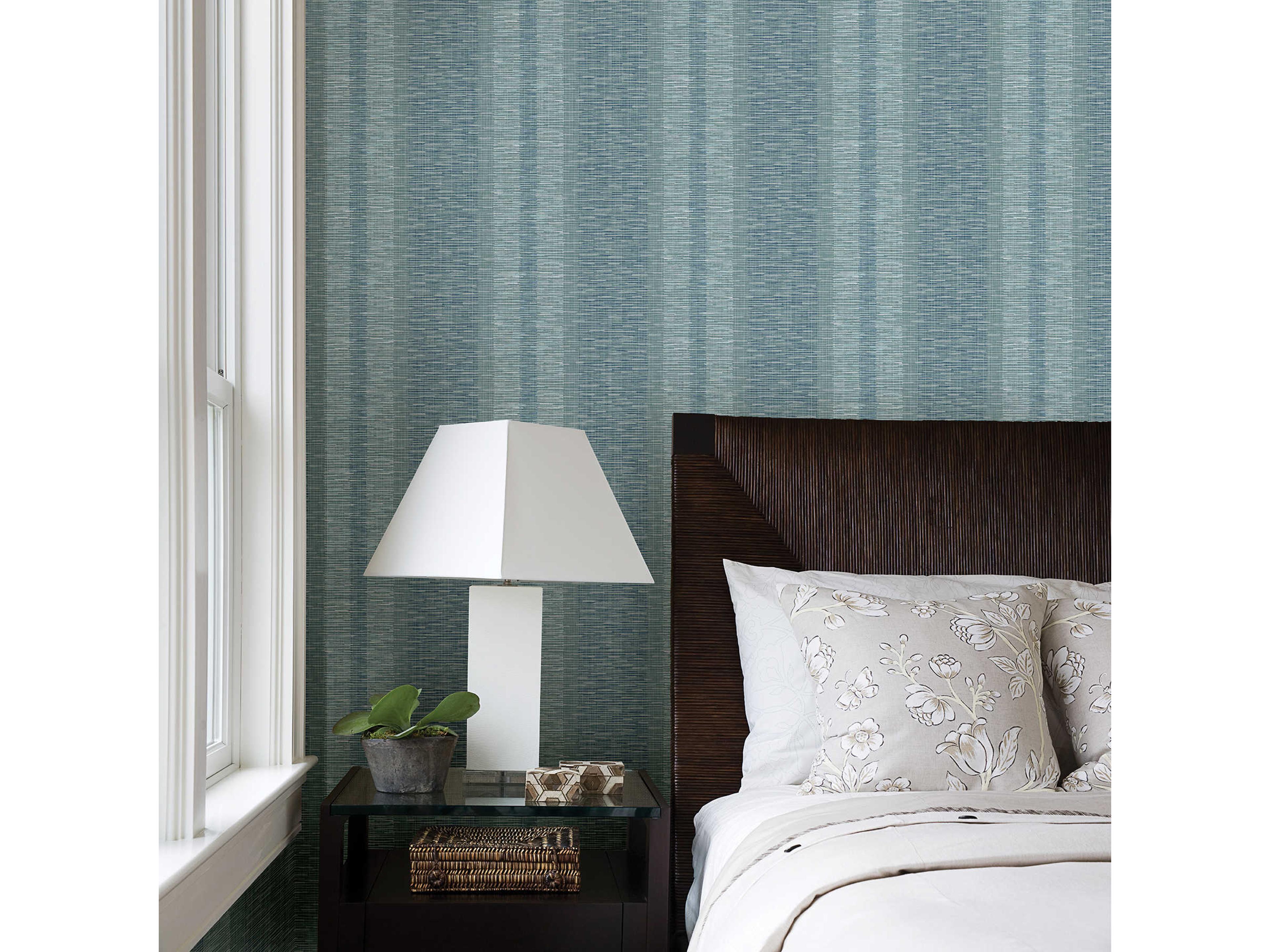 Brewster Home Fashions A-street Prints Pezula Teal Texture Stripe Wallpaper