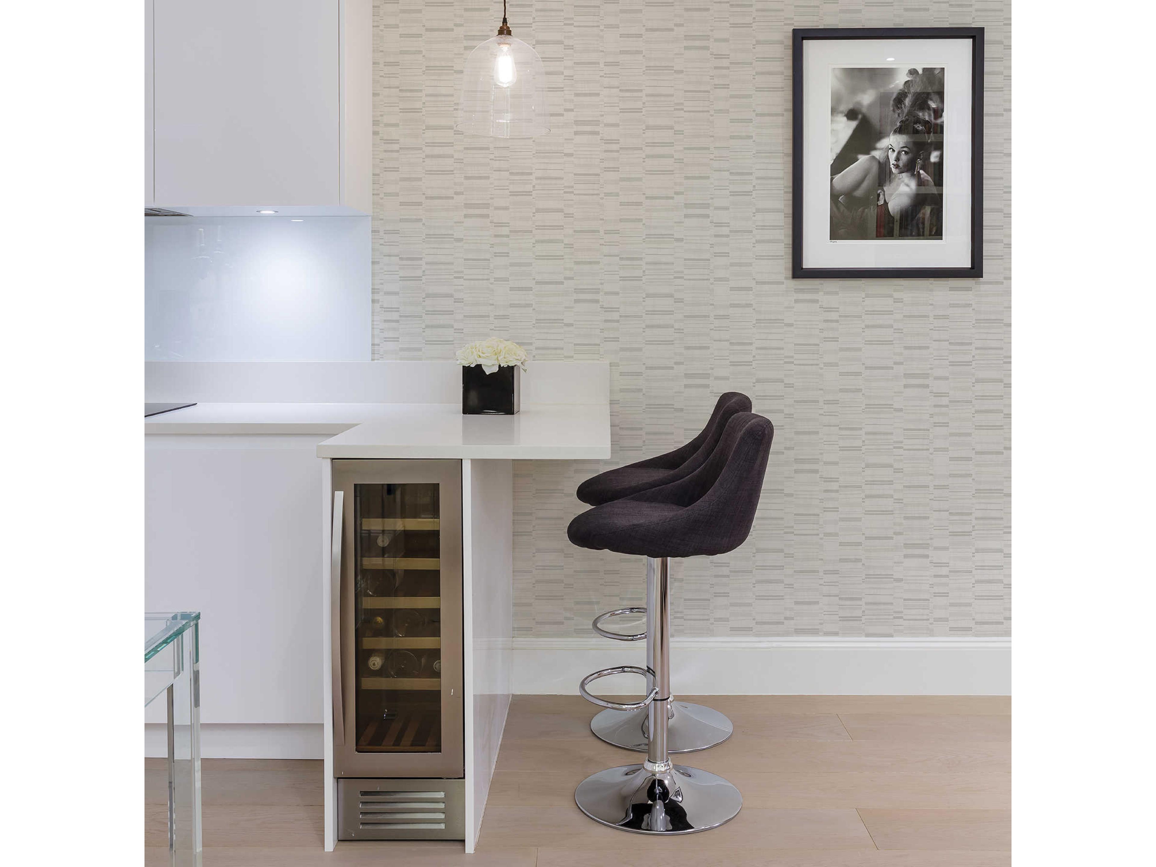 Brewster Home Fashions A-street Prints Fresnaye Light Grey Linen Stripe Wallpaper