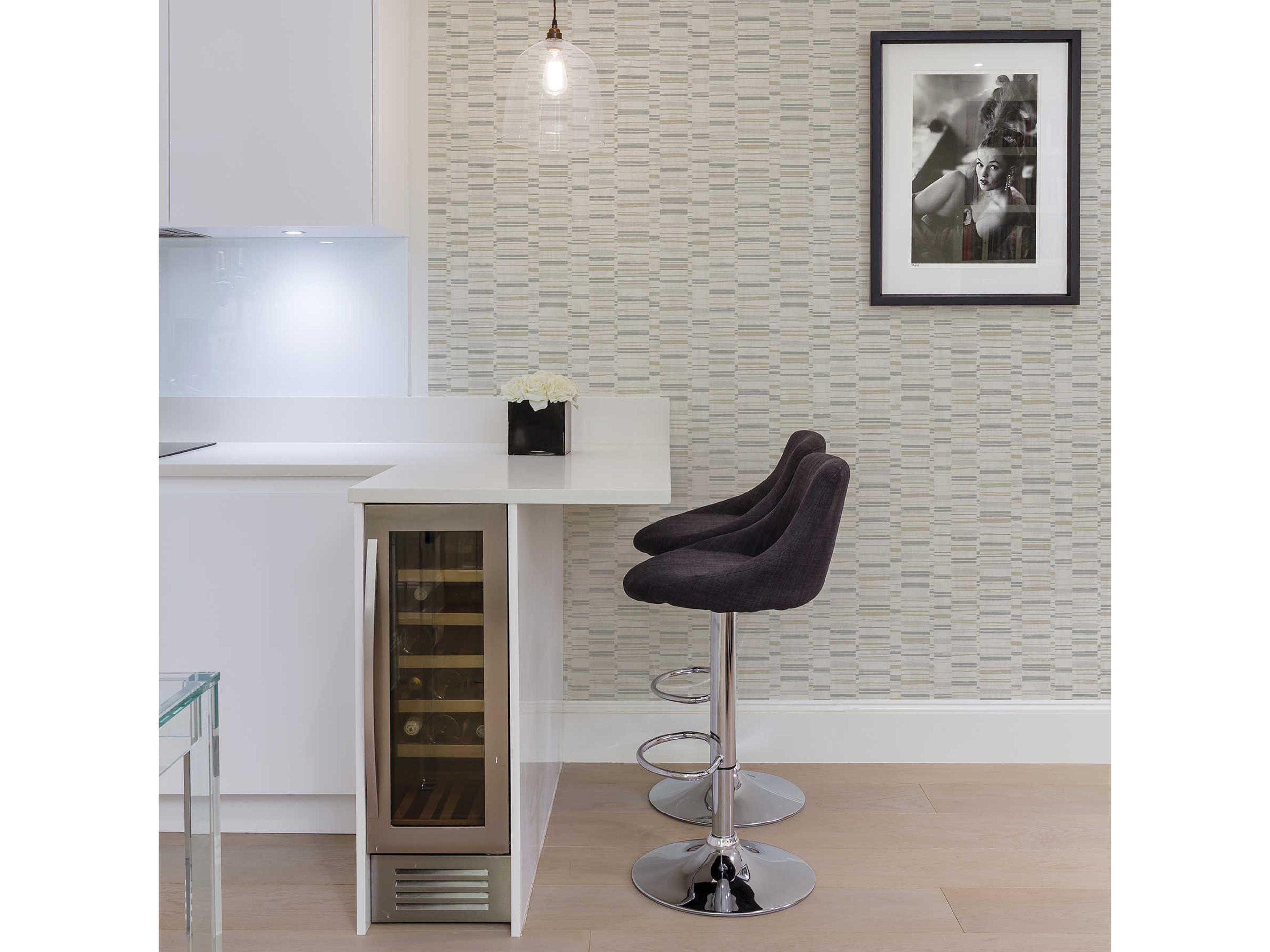 Brewster Home Fashions A-street Prints Fresnaye Grey Linen Stripe Wallpaper