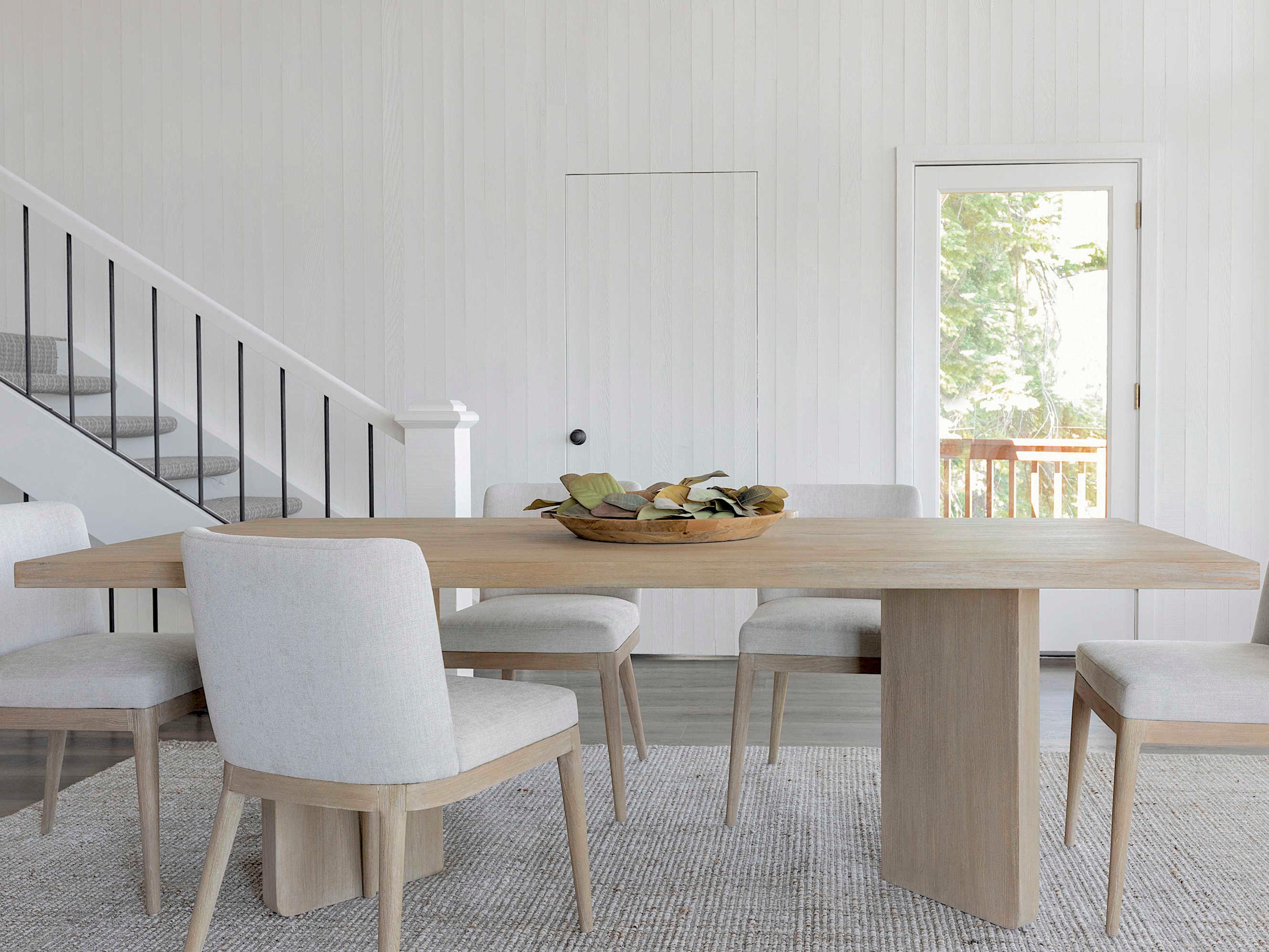 Brownstone Curran Rectangular Wood Beach Dining Table