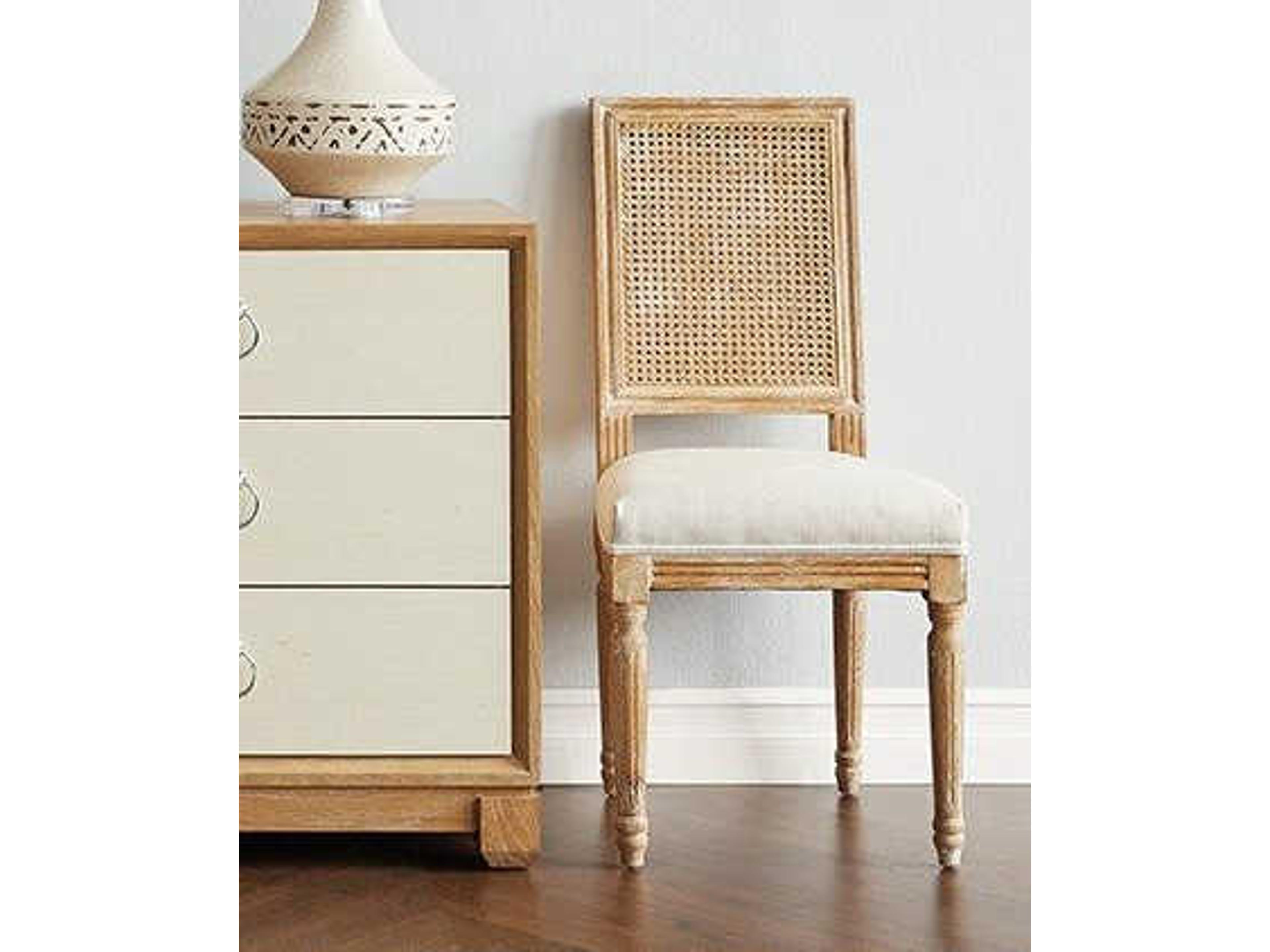 Villa & House Annette Natural Upholstered Side Dining Chair