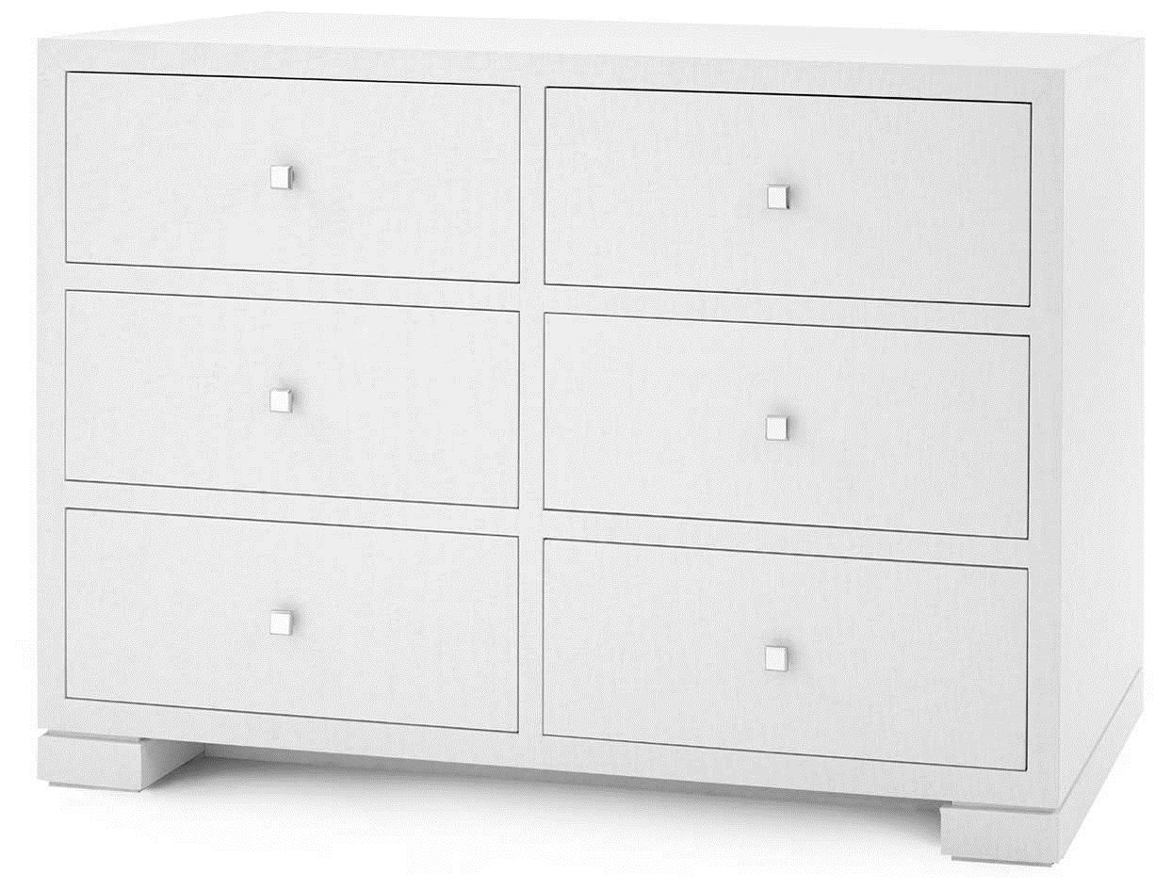 Villa & House Frances Extra Large 6-Drawers Solid Wood Double Dresser