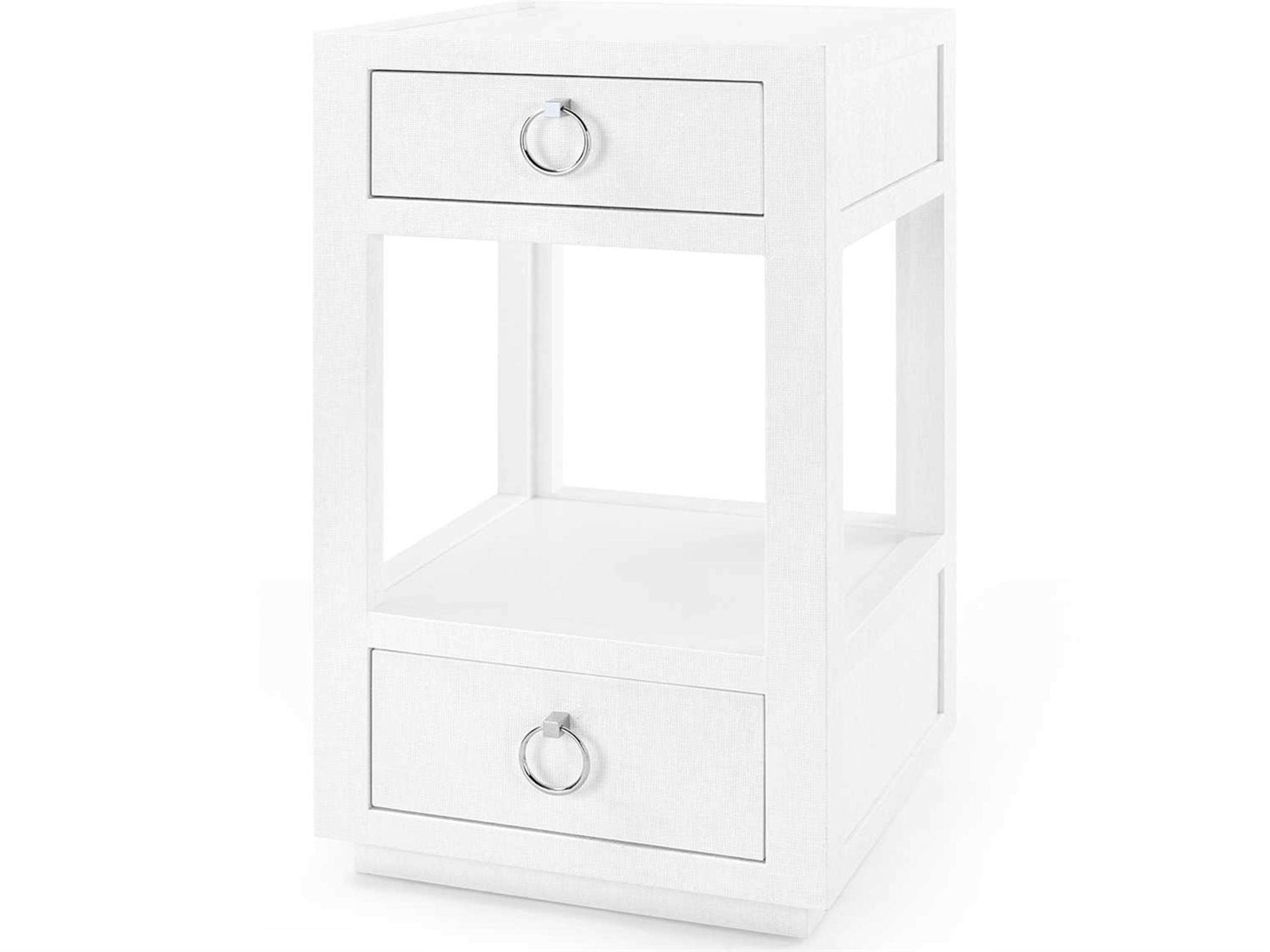 2-Drawers Solid Wood Nightstand
