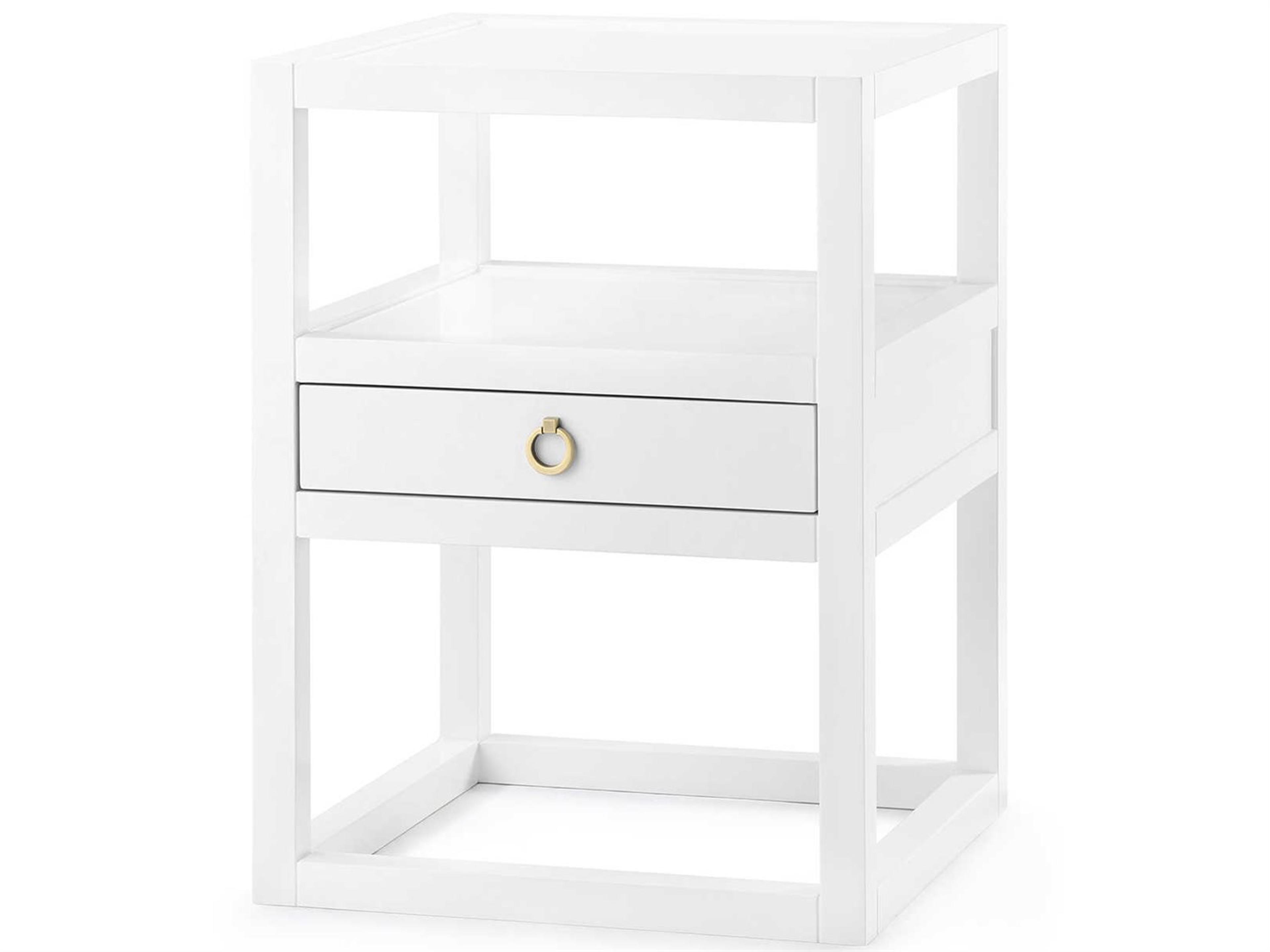 1-Drawer Solid Wood Nightstand