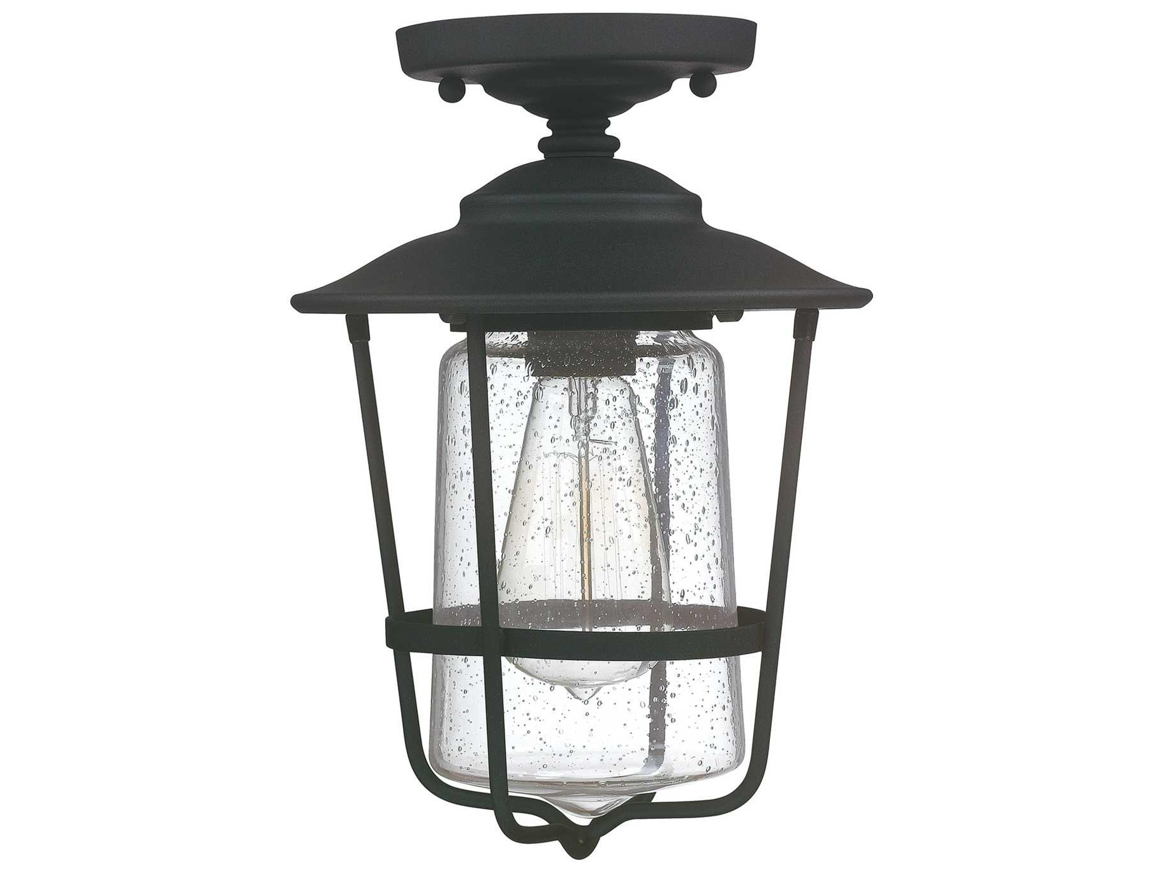 Creekside Black Outdoor Ceiling Light
